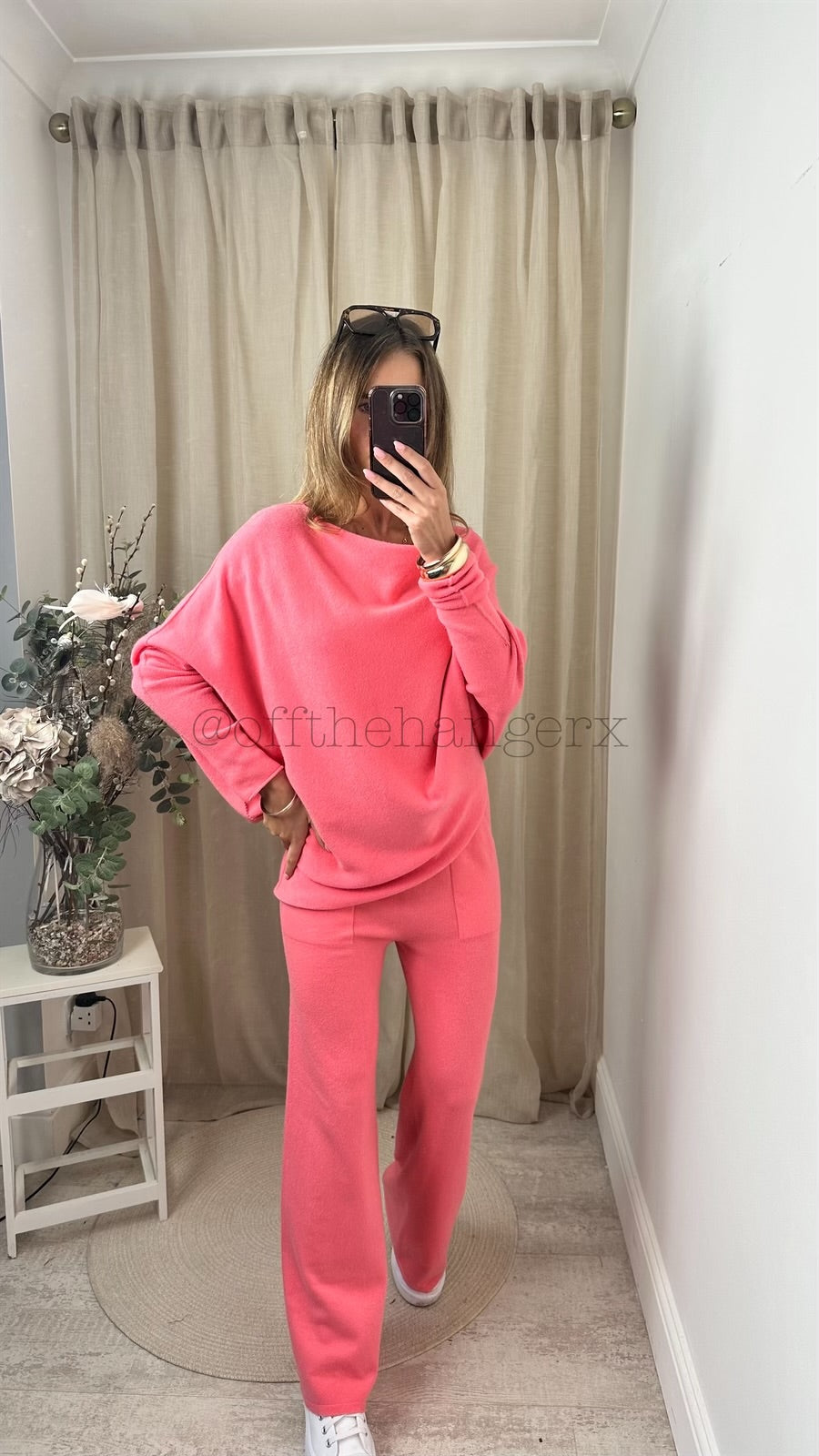 MABEL SOFT KNITTED ASYMMETRICAL SET (SPRING COLOURS)