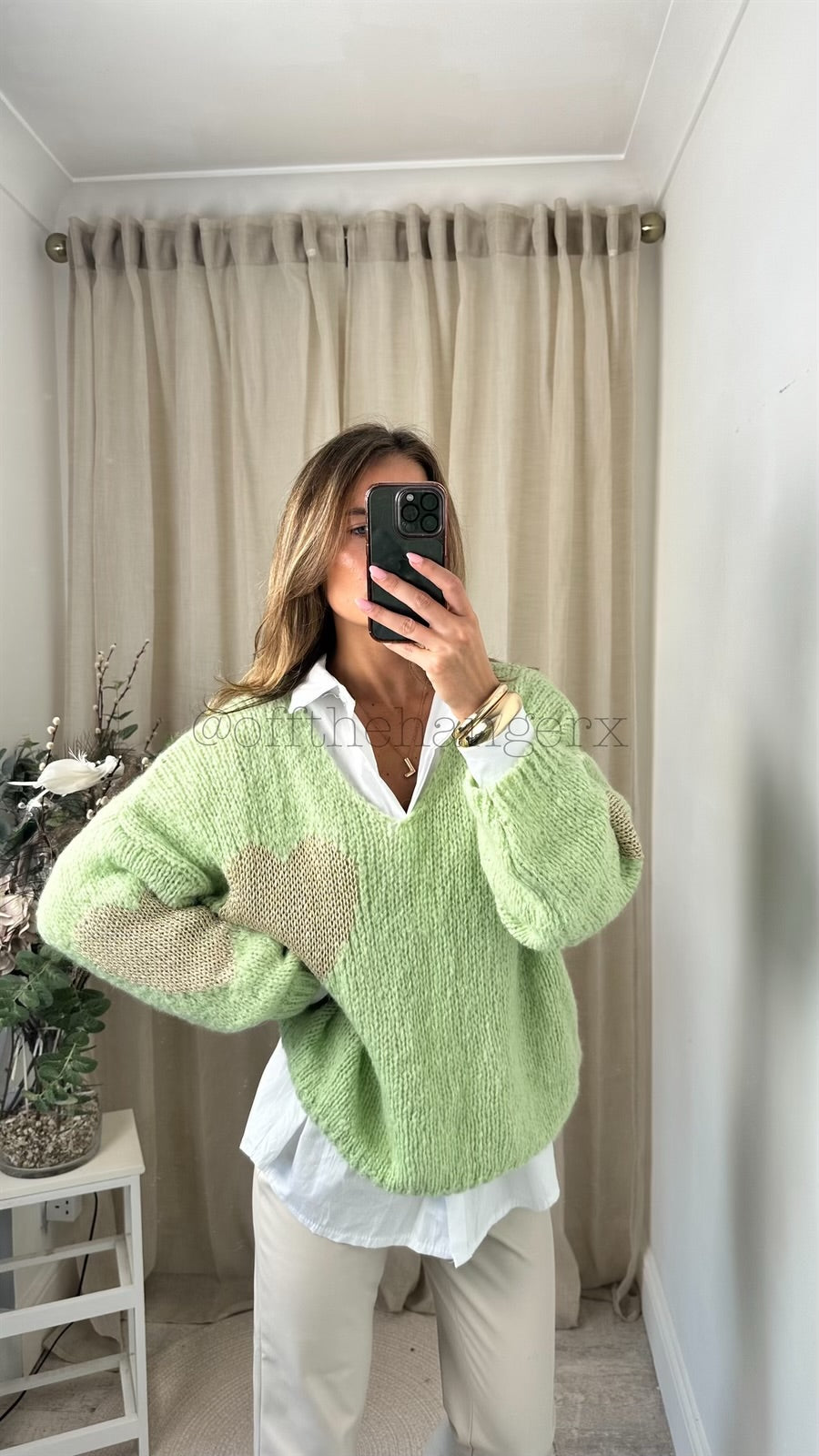 LAYLA METALLIC HEART JUMPER