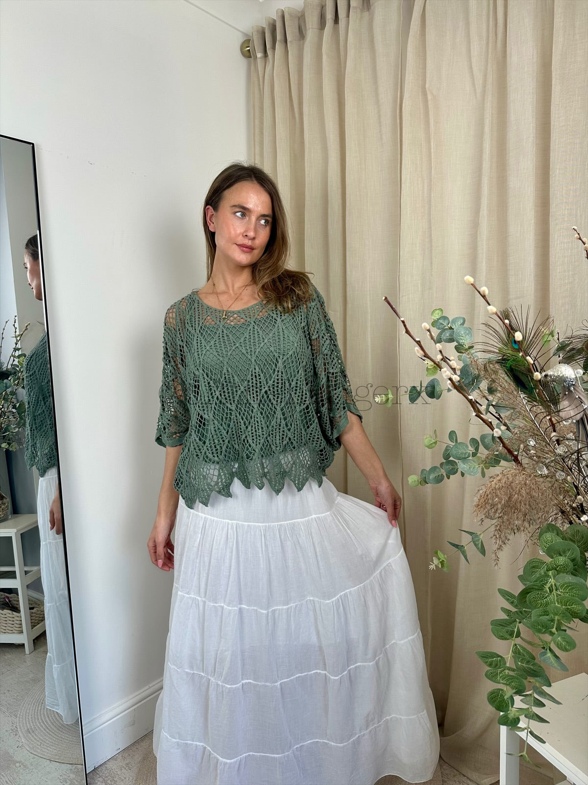 ELOISE CROCHET TOP WITH VEST