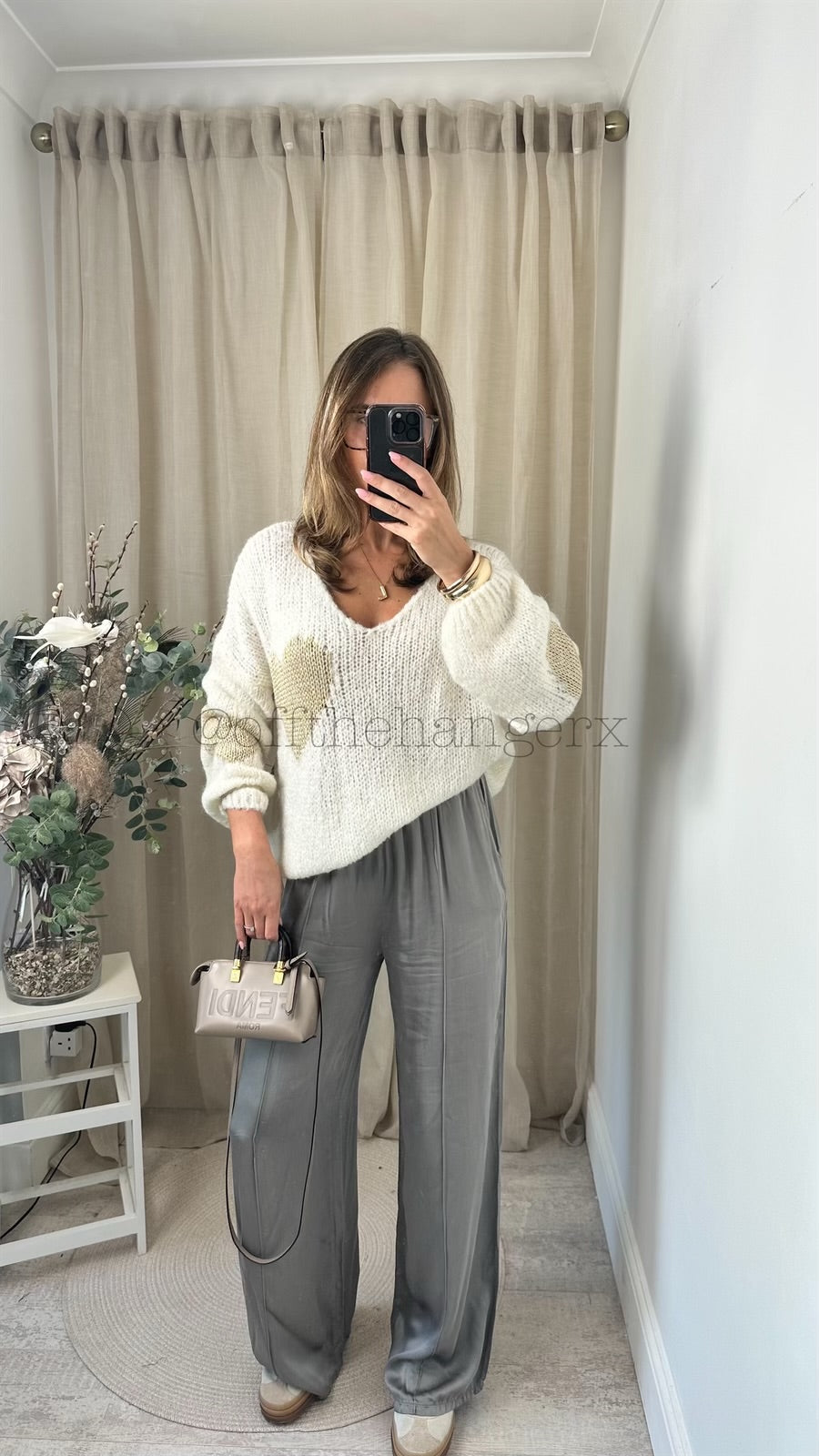 LAYLA METALLIC HEART JUMPER