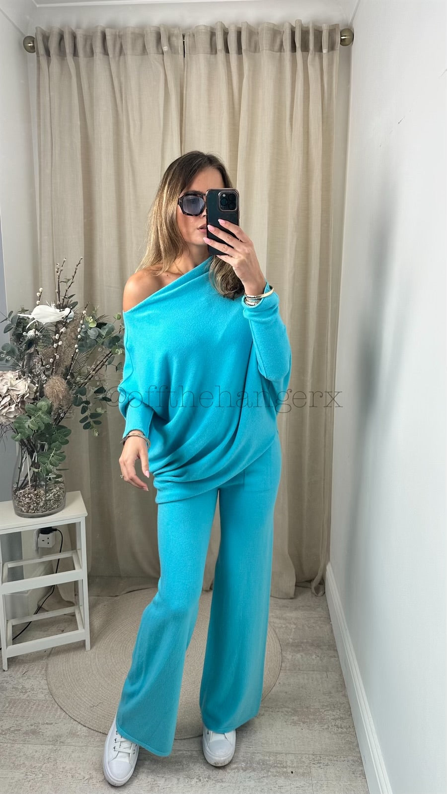 MABEL SOFT KNITTED ASYMMETRICAL SET (SPRING COLOURS)