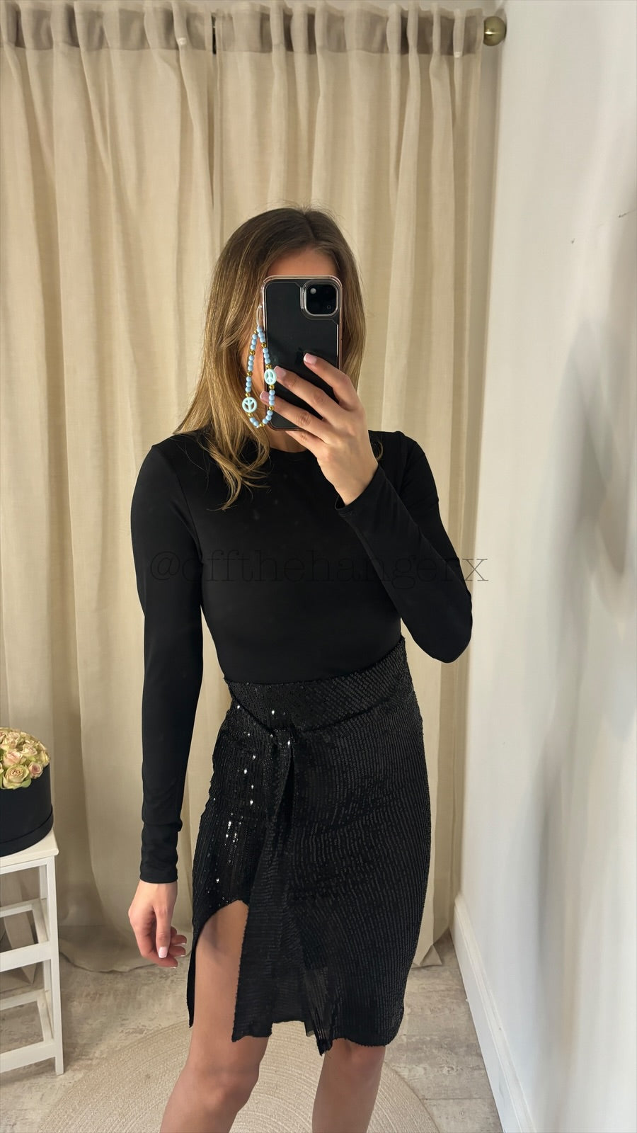 HALLE SEQUIN SKIRT