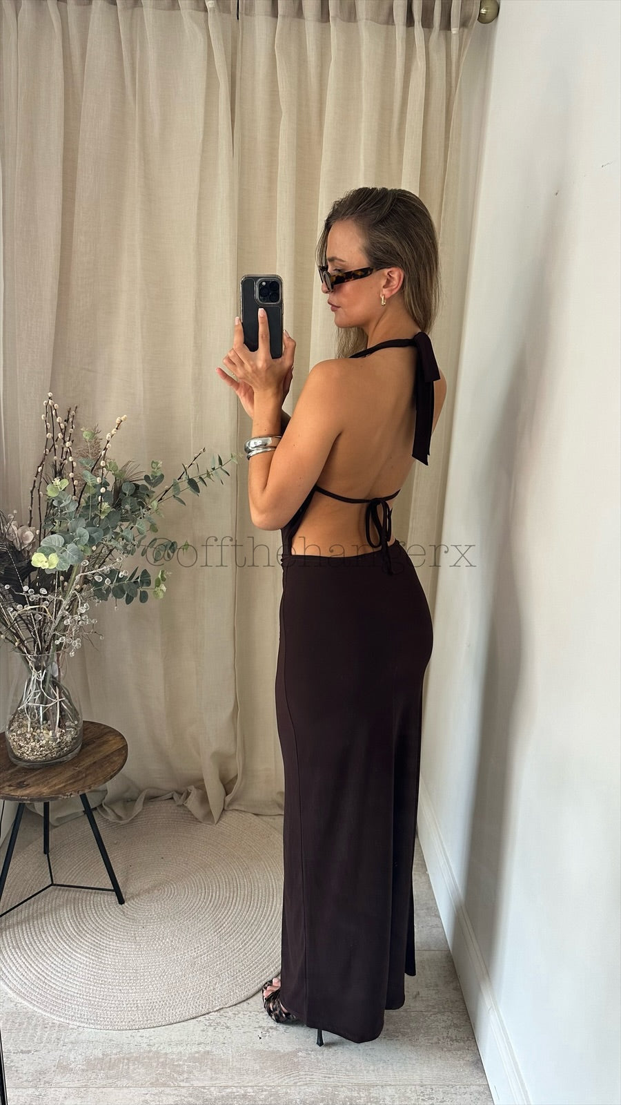 ARIA MAXI DRAPE DRESS