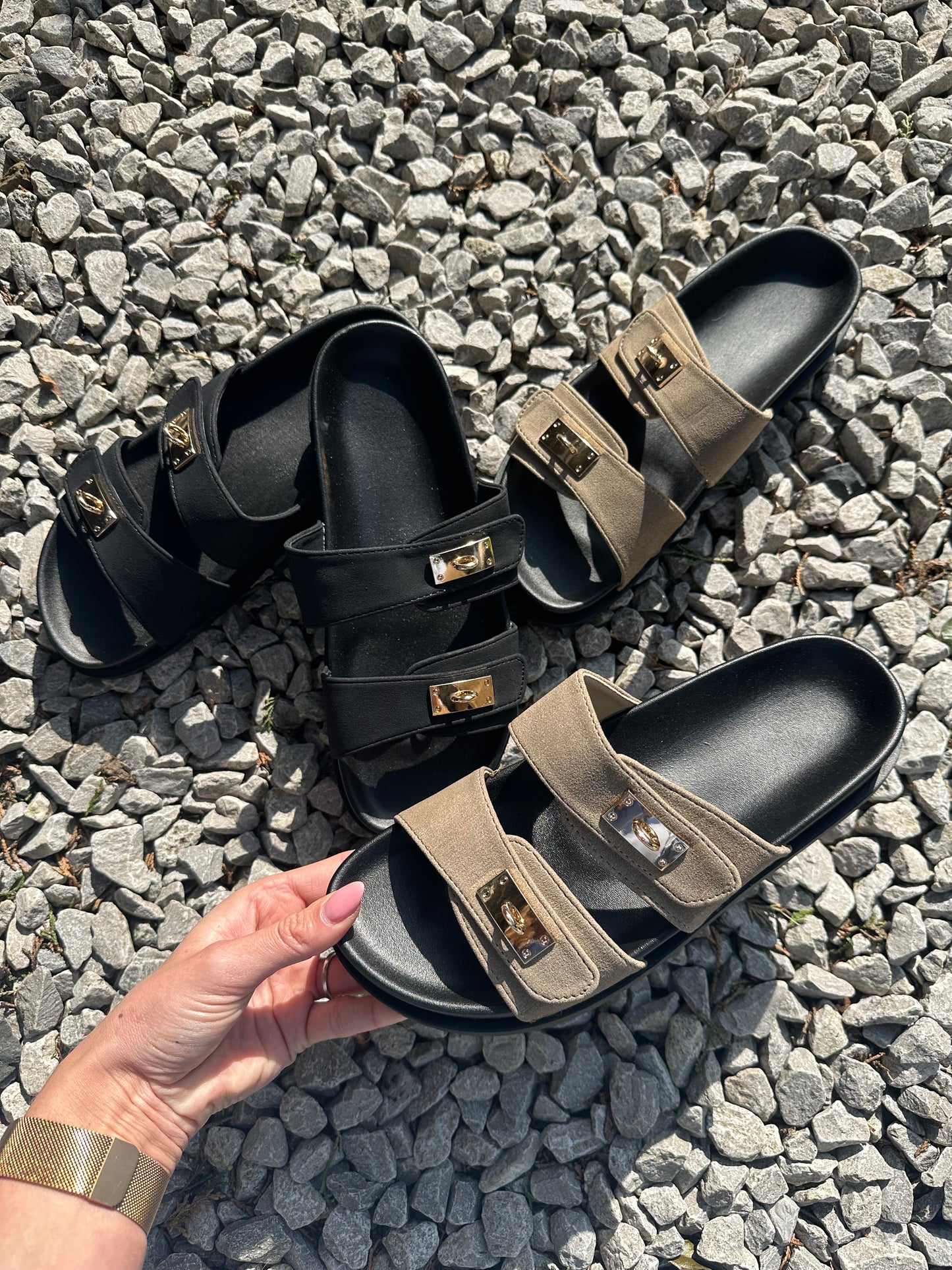 TAYA DOUBLE STRAP PLATFORM SANDALS