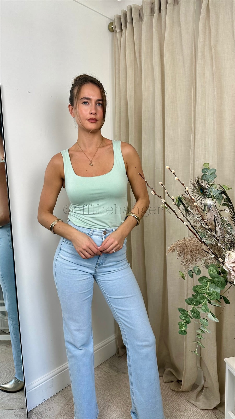 ZARA SOFT SQUARE NECK VEST