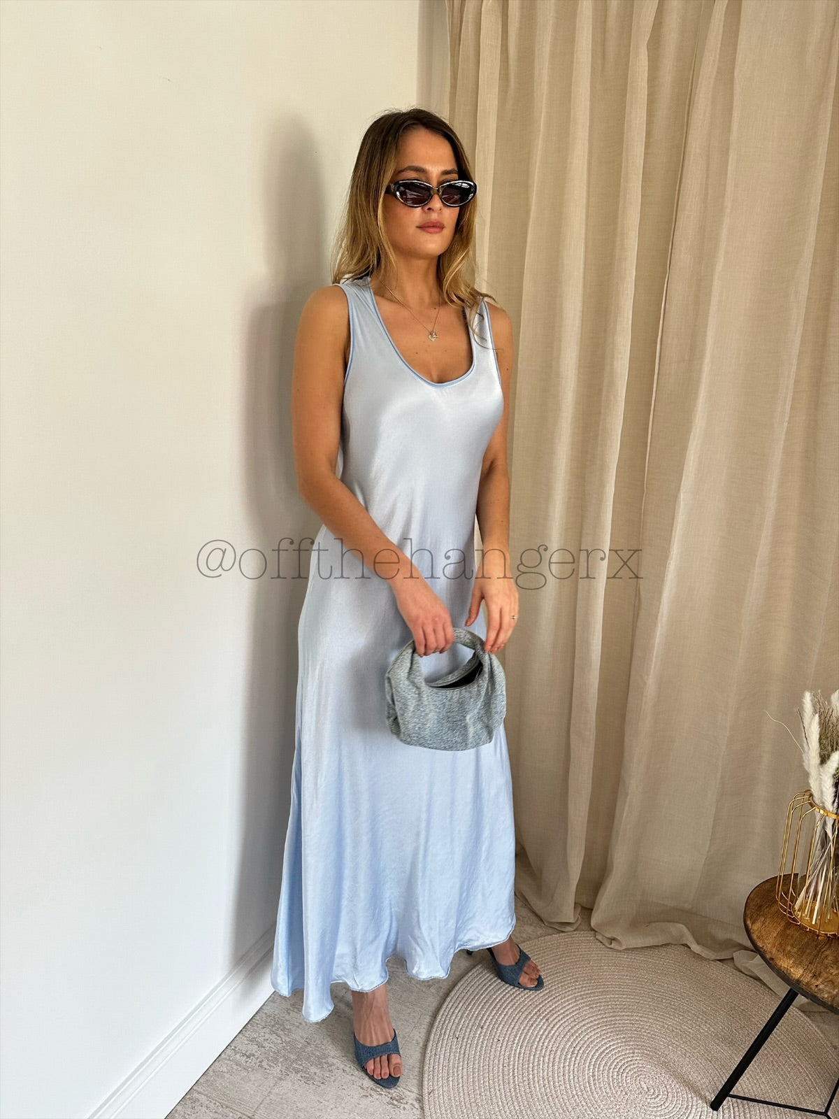 PALOMA SATIN FEEL MAXI DRESS