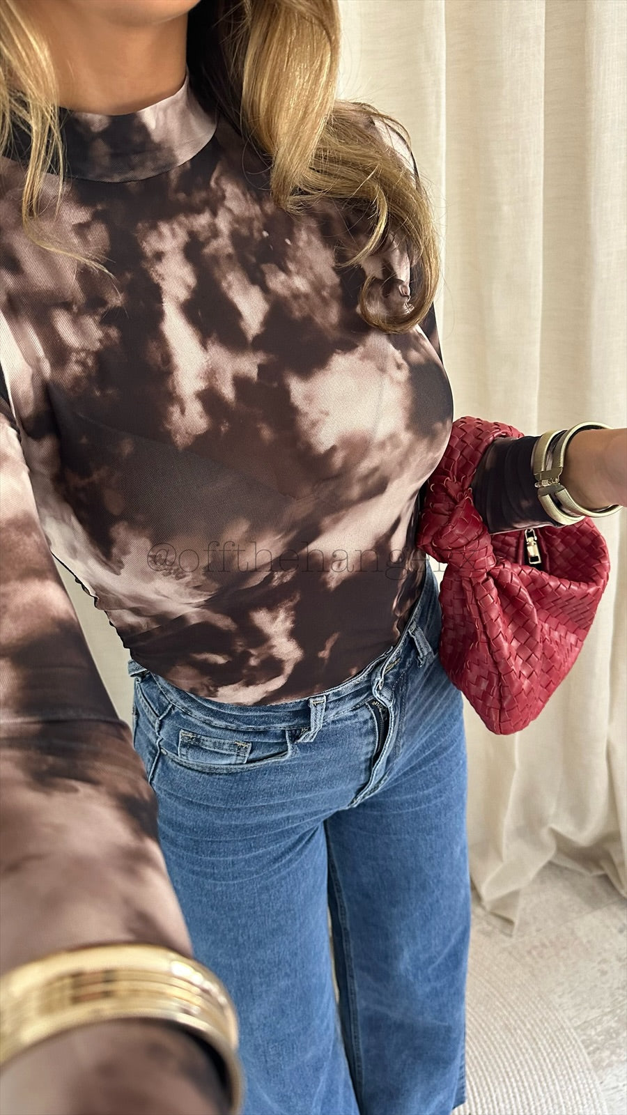 HEIDI MESH HIGH NECK TOP
