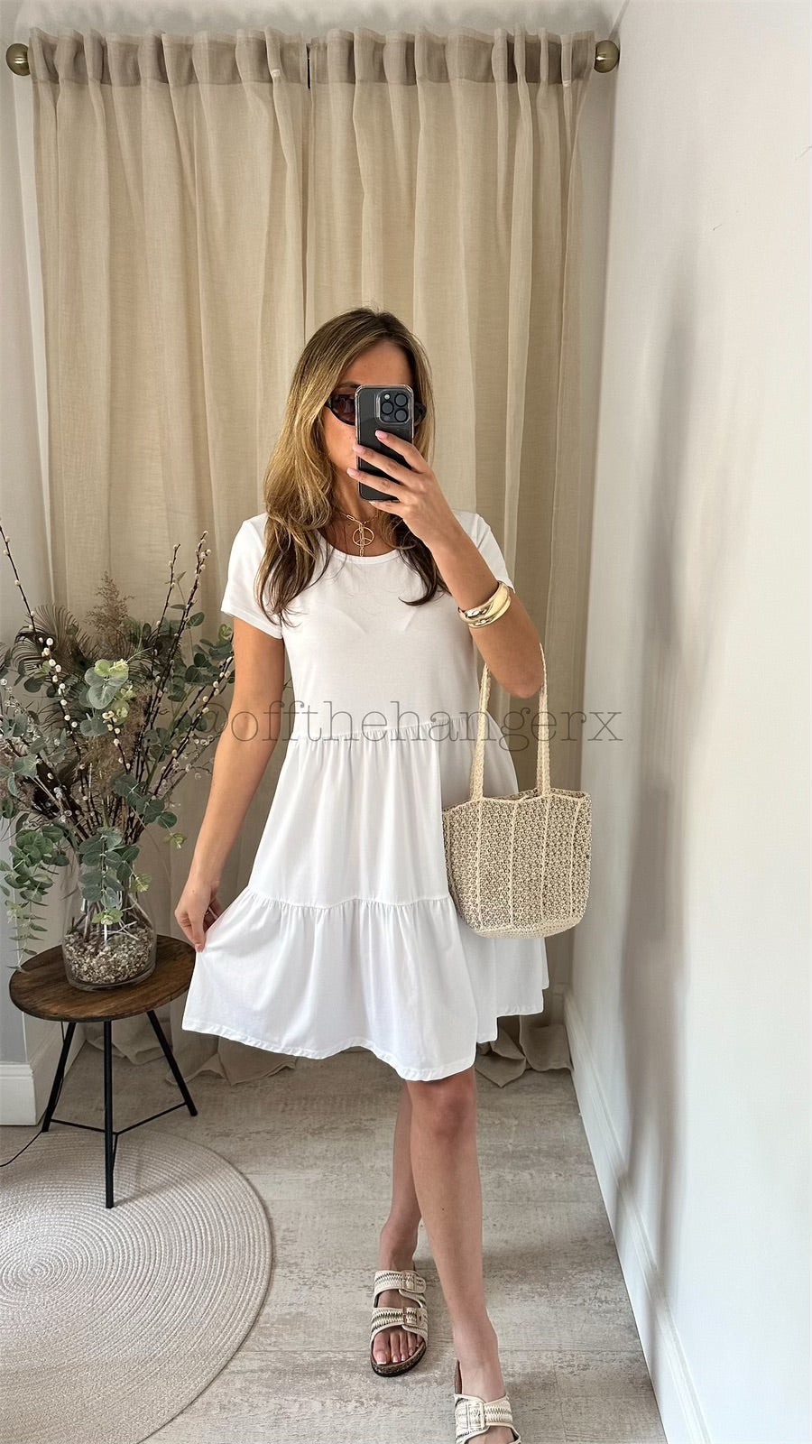 TREYA COTTON TIERED DRESS