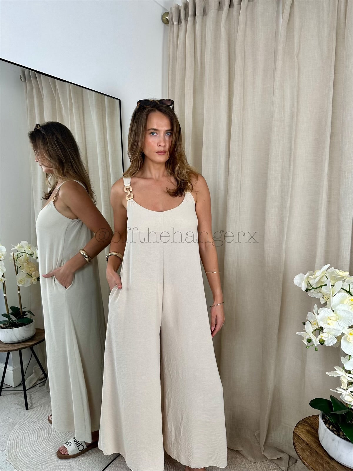 SOPHIE BUCKLE WIDE LEG JUMPSUIT