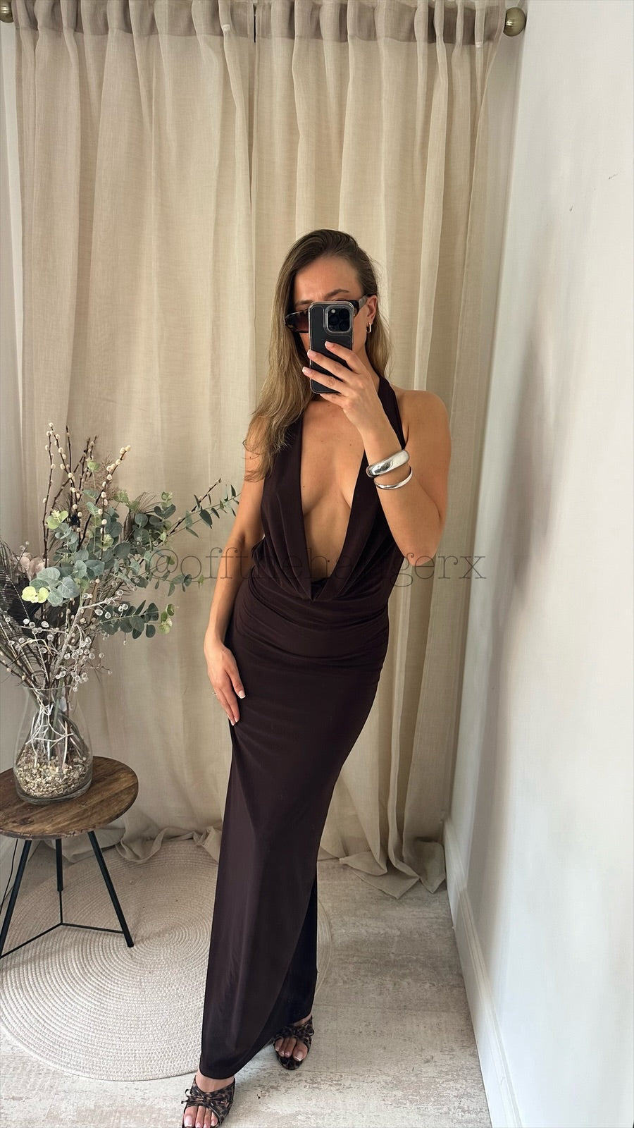 ARIA MAXI DRAPE DRESS
