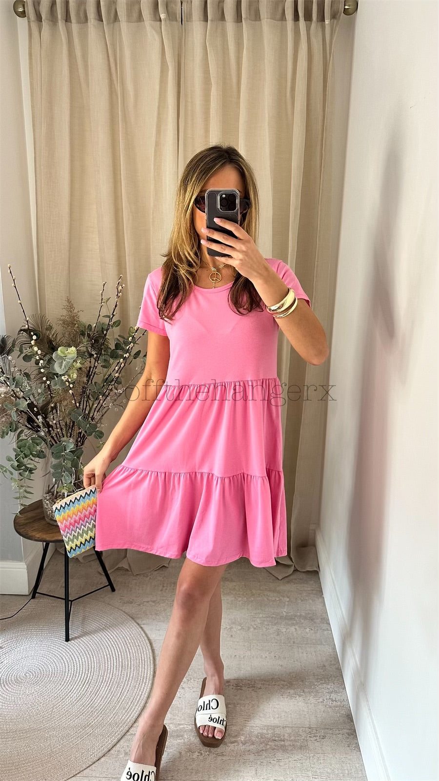 TREYA COTTON TIERED DRESS