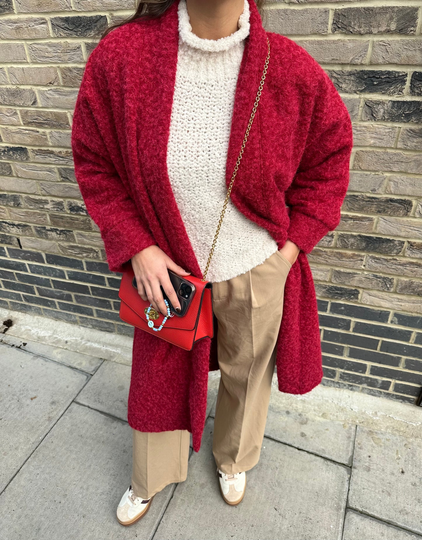 HAZEL WOOL FEEL OVERSIZED COAT