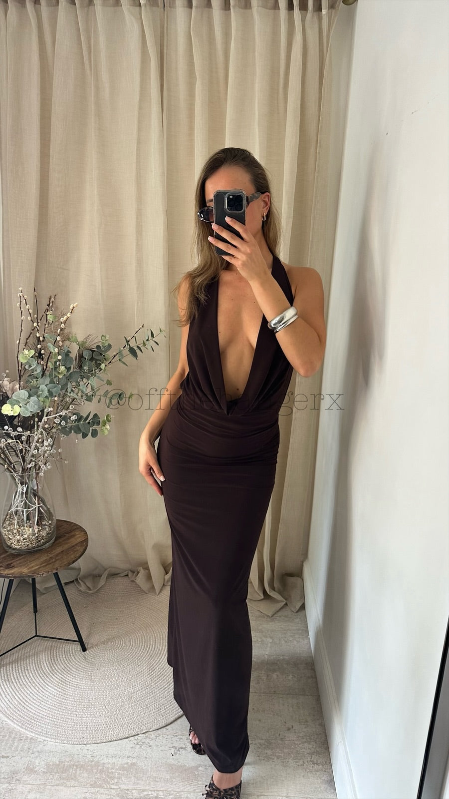 ARIA MAXI DRAPE DRESS