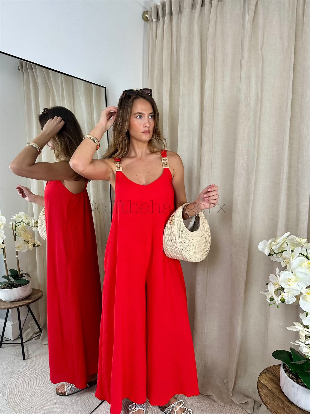 SOPHIE BUCKLE WIDE LEG JUMPSUIT