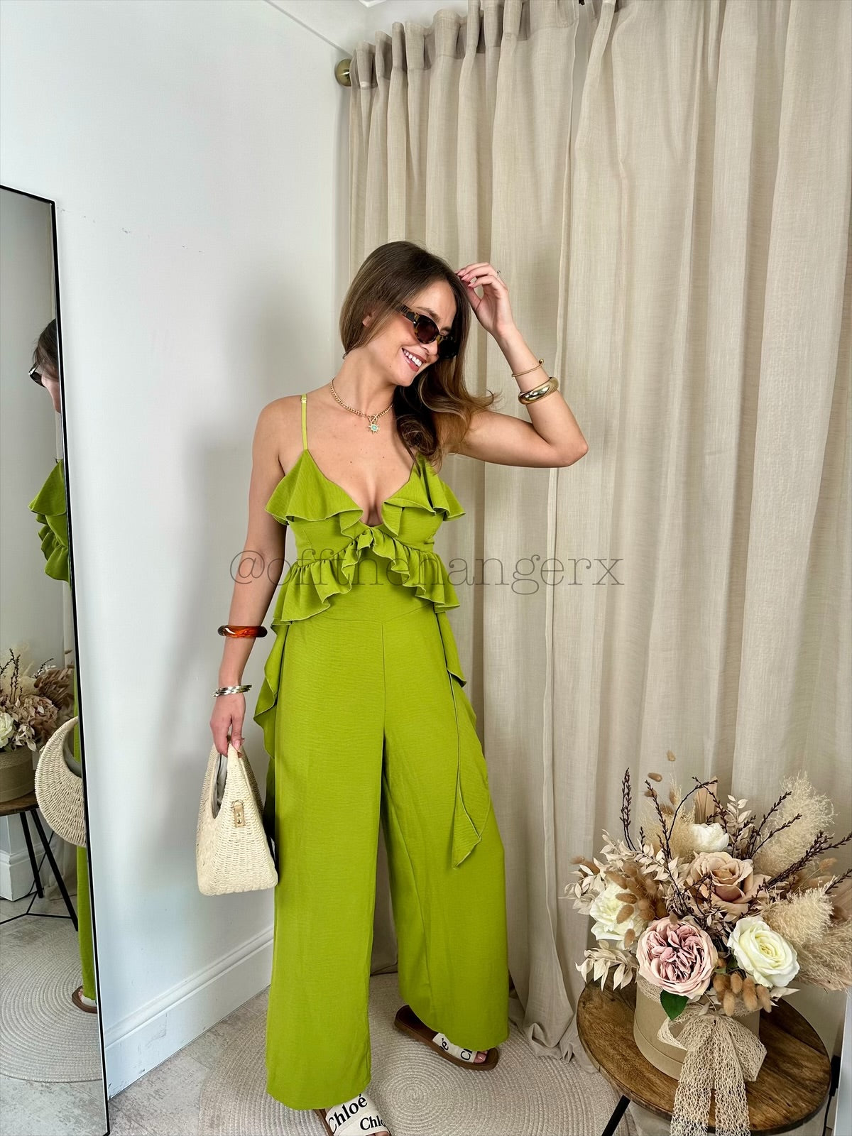 ARIA FRILL DETAILED JUMPSUIT