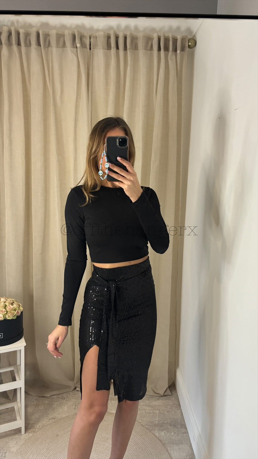 HALLE SEQUIN SKIRT