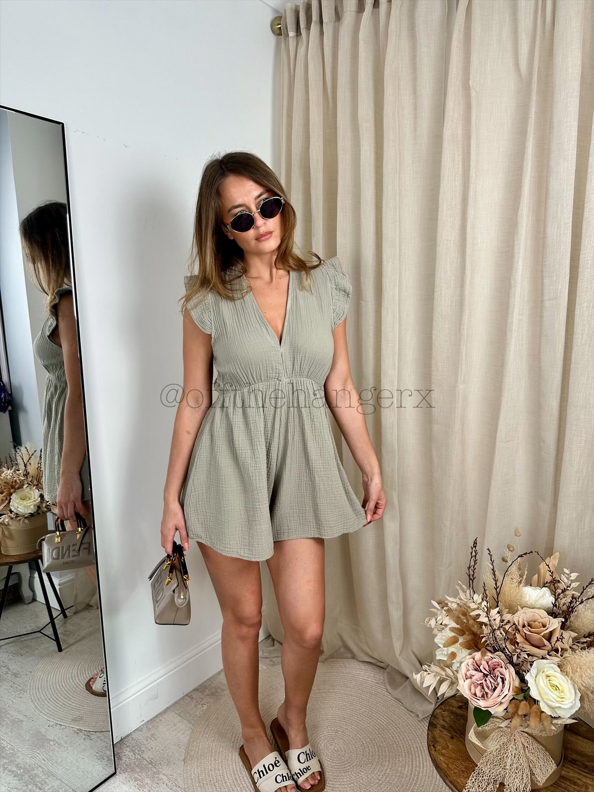 ELISE CHEESECLOTH PLAYSUIT