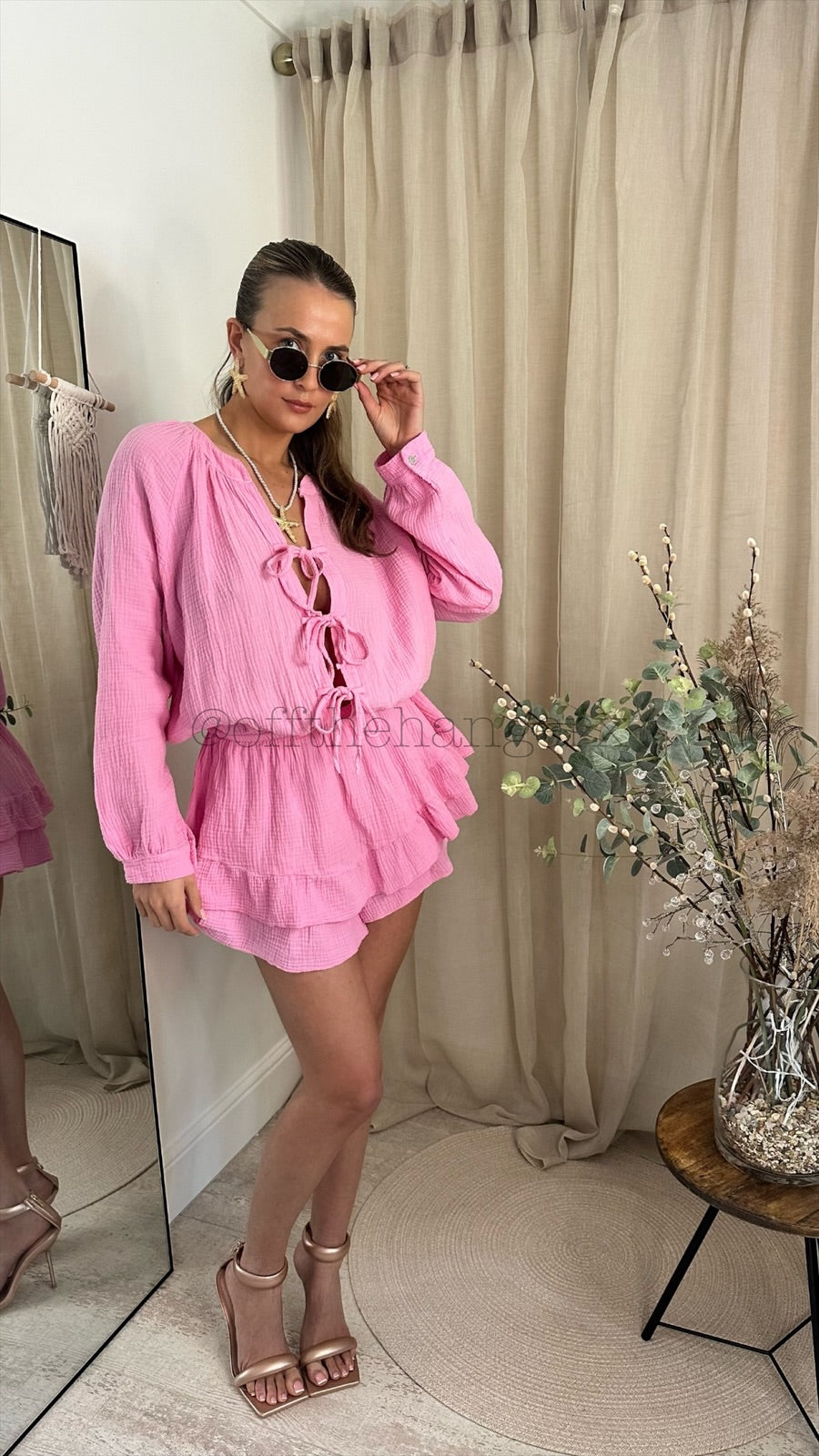 PIPPA CHEESECLOTH TIE PLAYSUIT