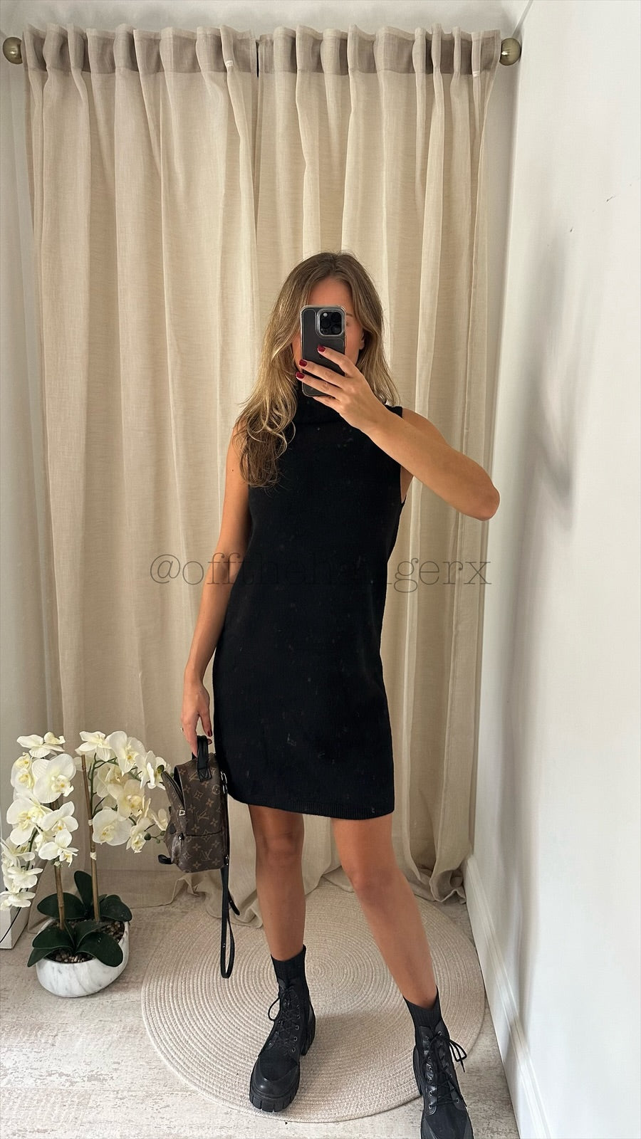 RITA SOFT KNIT ROLL NECK JUMPER DRESS