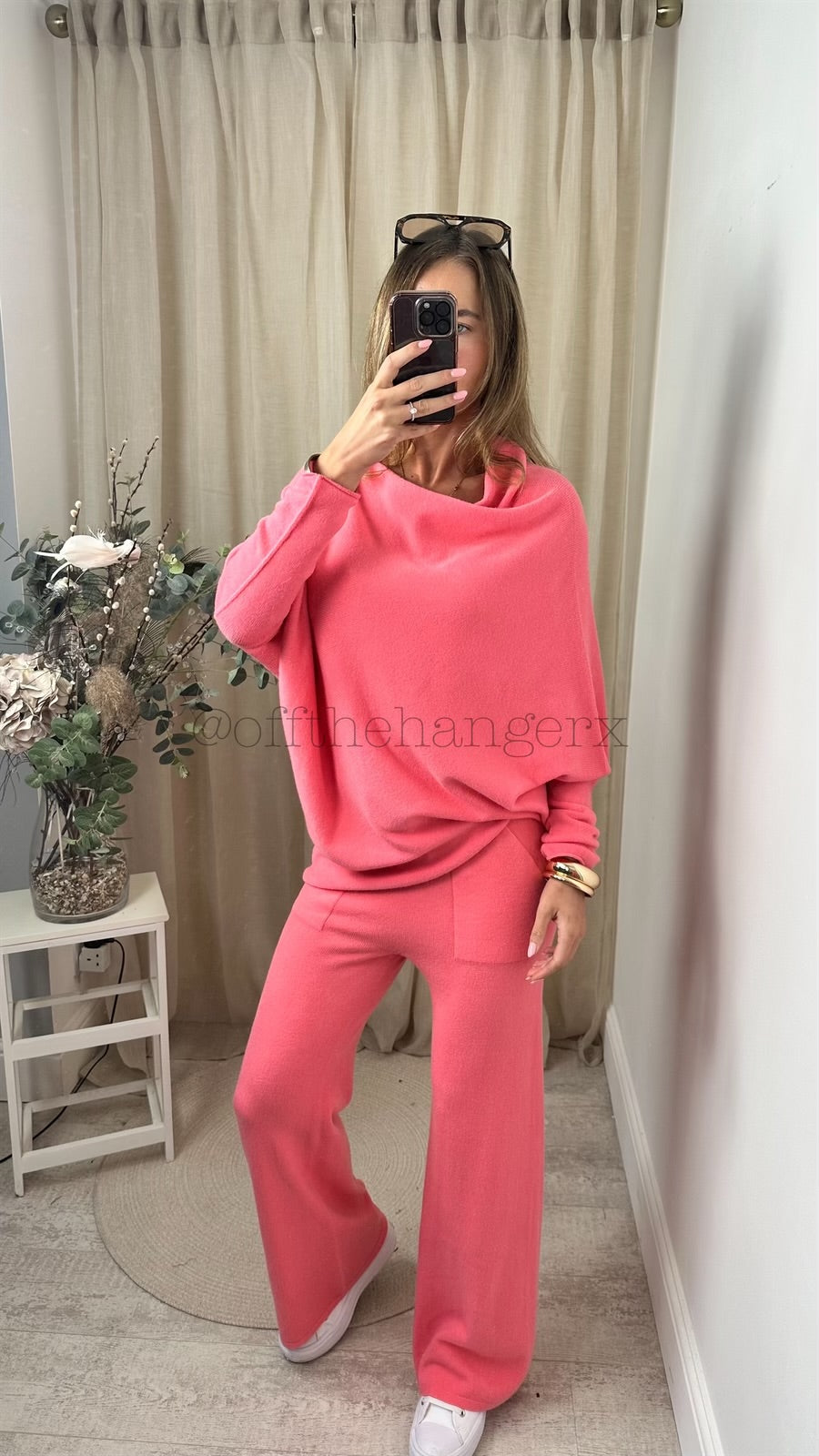 MABEL SOFT KNITTED ASYMMETRICAL SET (SPRING COLOURS)
