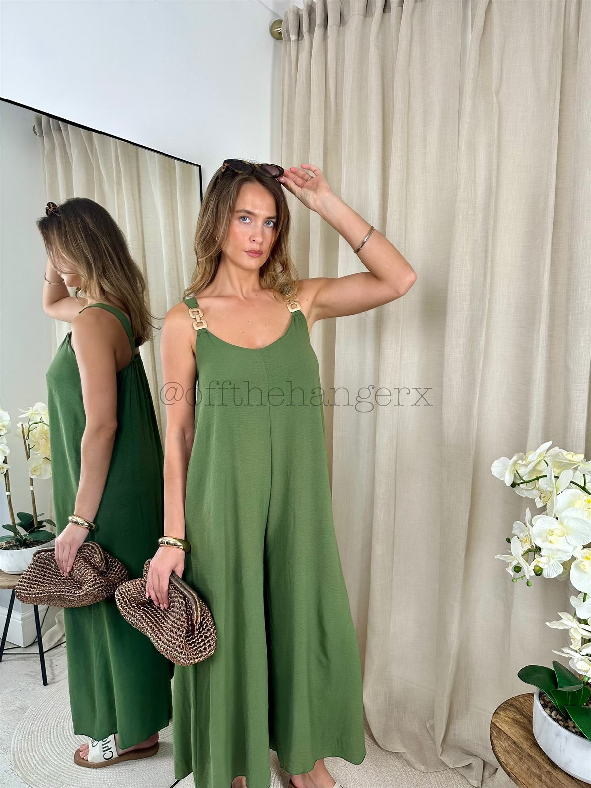 SOPHIE BUCKLE WIDE LEG JUMPSUIT