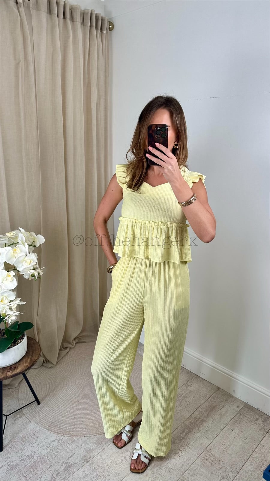 LARISSA PLEATED FRILL SET