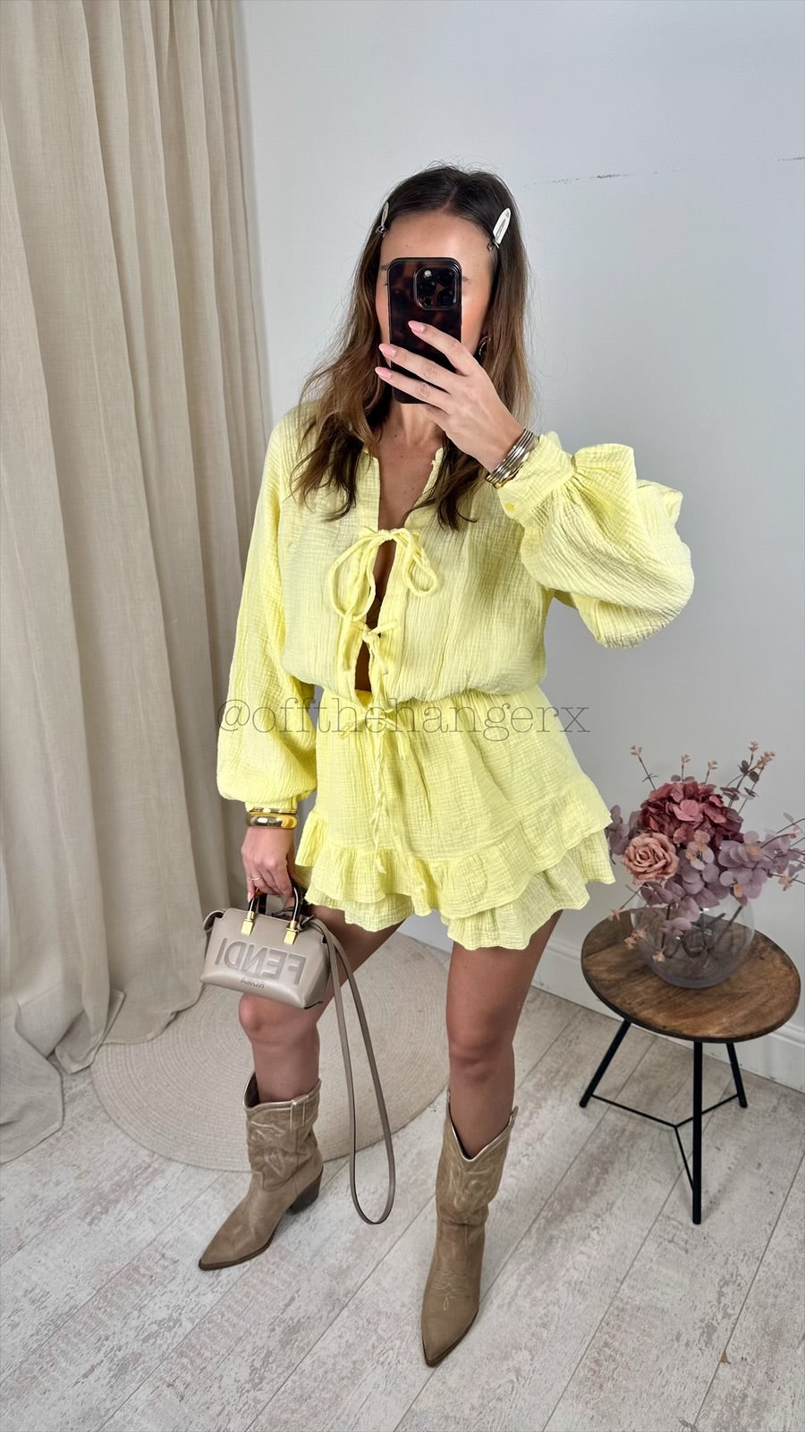 PIPPA CHEESECLOTH TIE PLAYSUIT