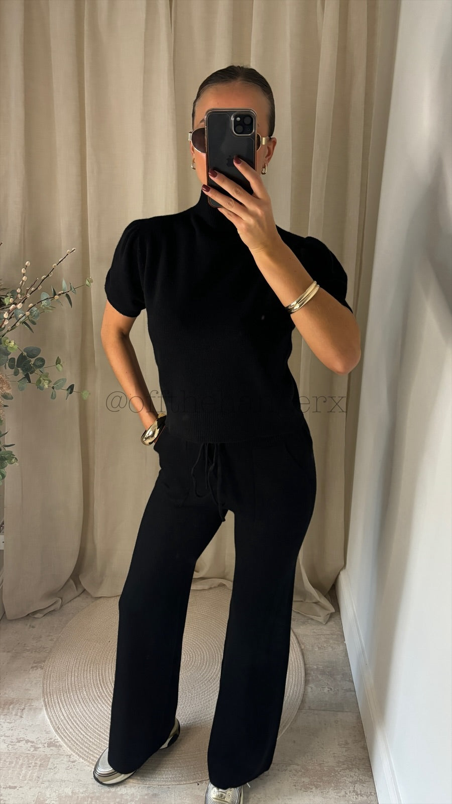 CLANCY PUFF SHOULDER KNITTED SET