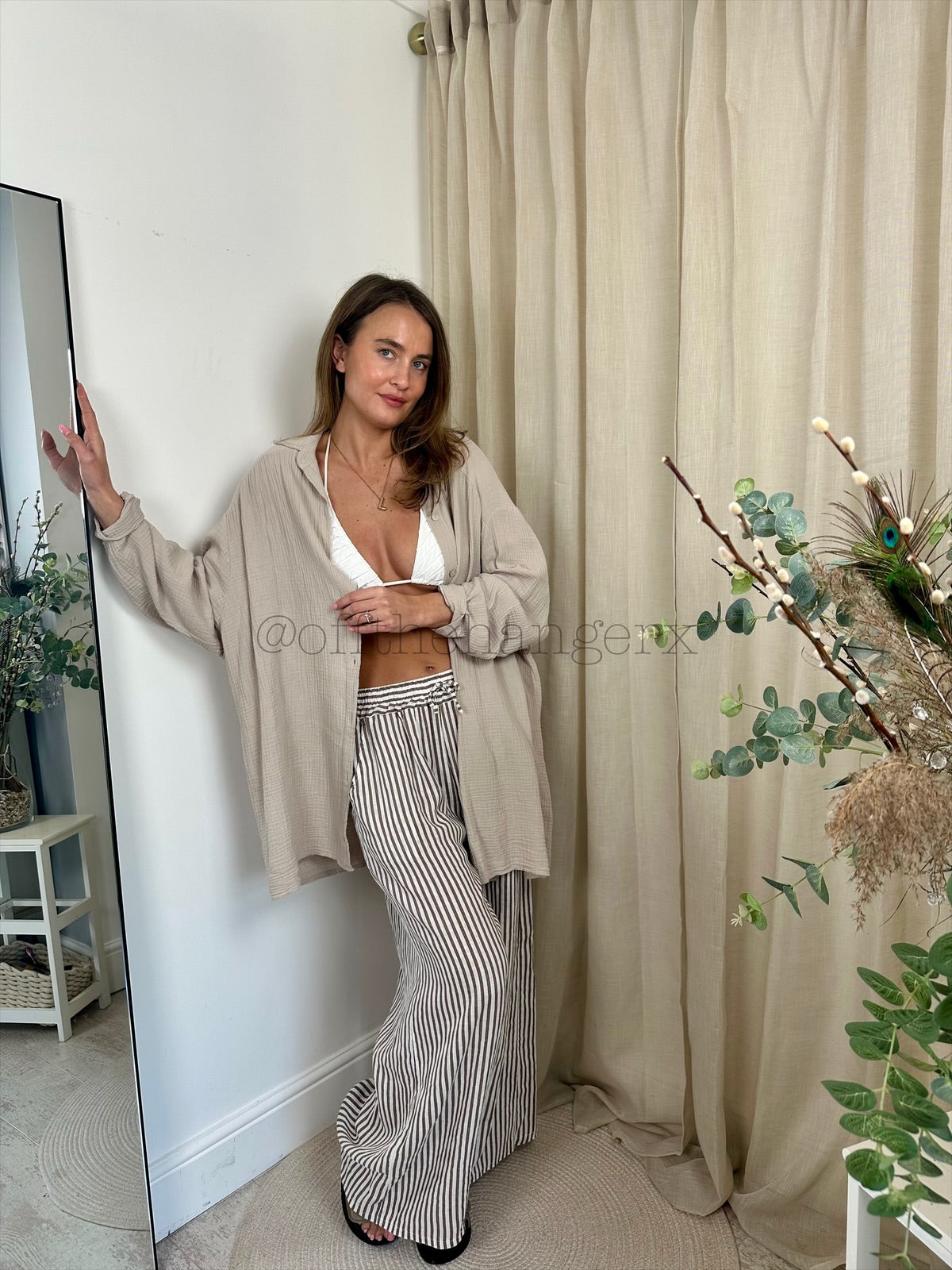 ELMA SEQUIN CHEESECLOTH SHIRT
