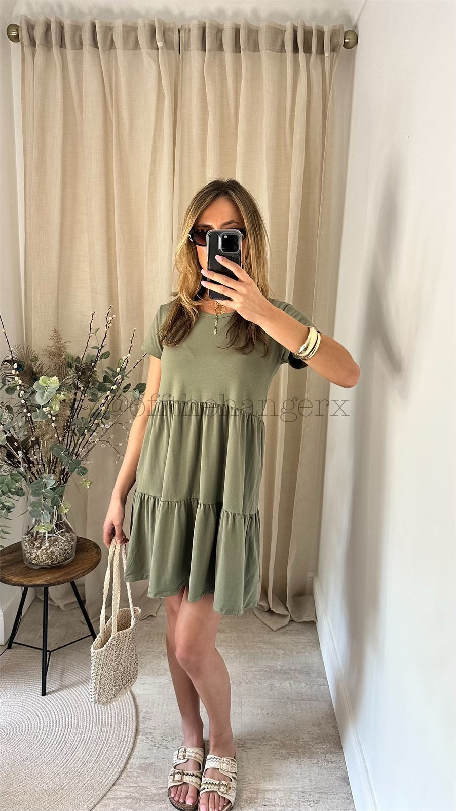 TREYA COTTON TIERED DRESS