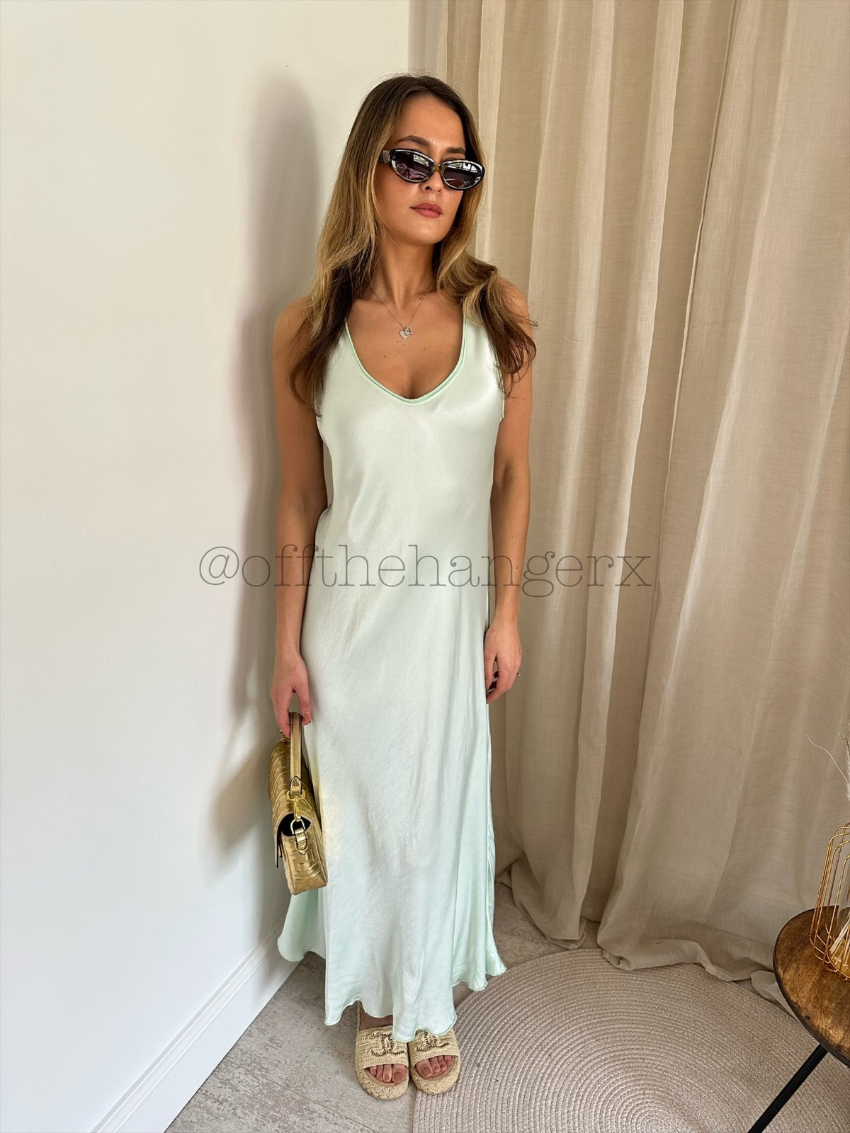 PALOMA SATIN FEEL MAXI DRESS