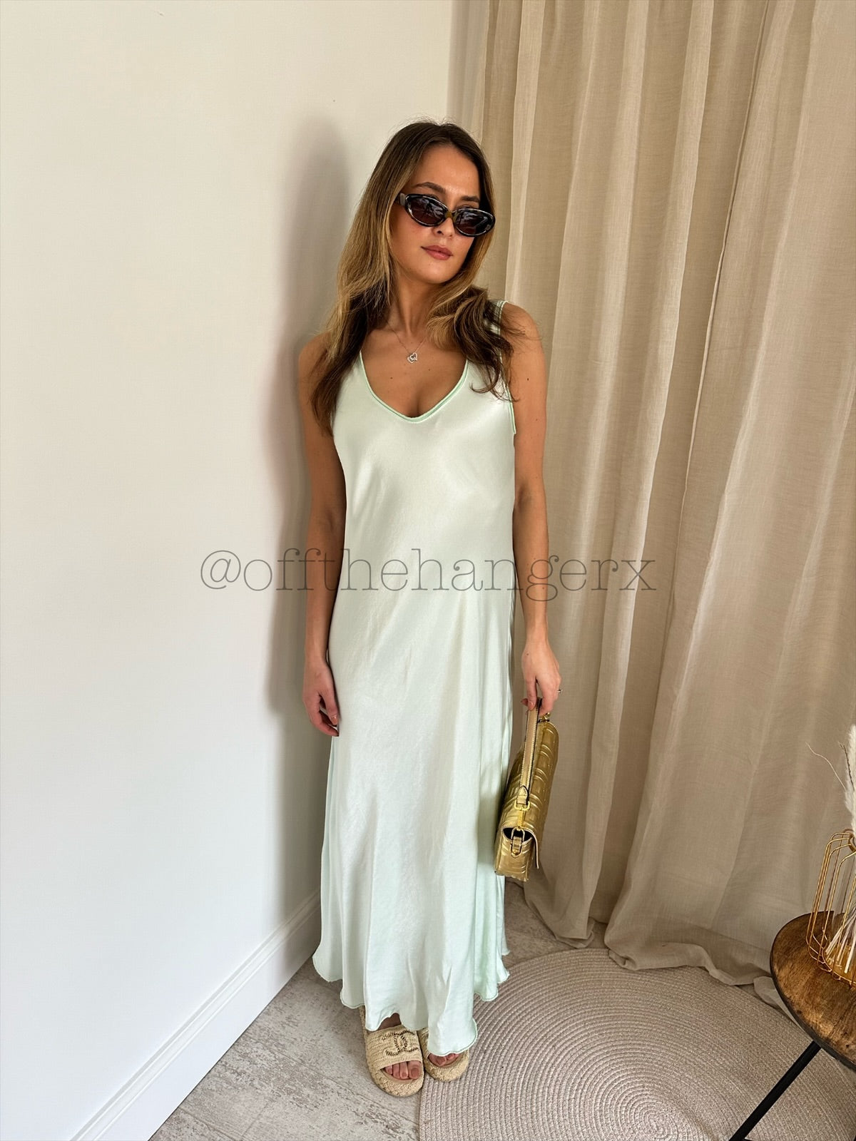 PALOMA SATIN FEEL MAXI DRESS