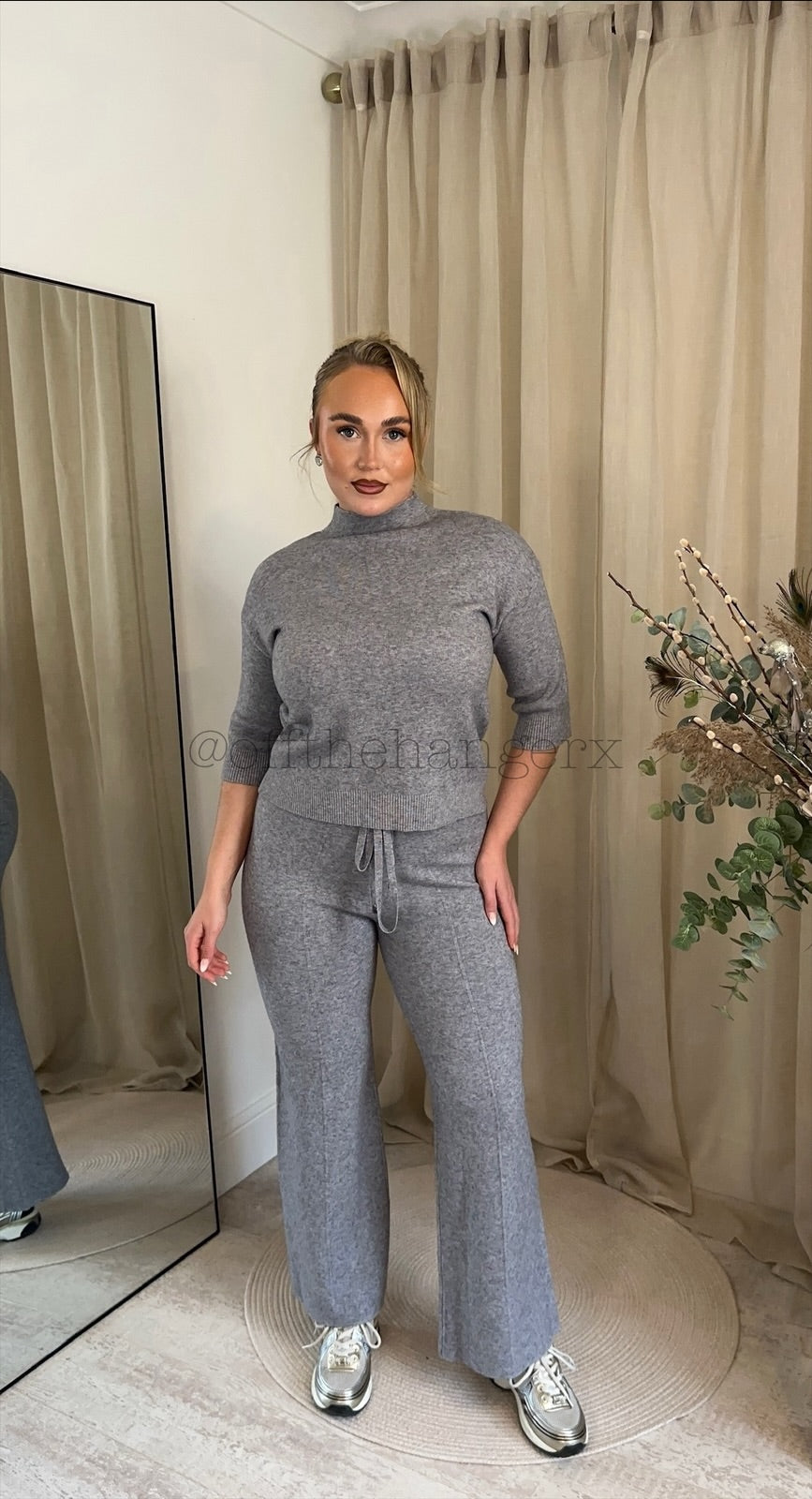 FELICIA PETITE SOFT KNIT HALF SLEEVE SET