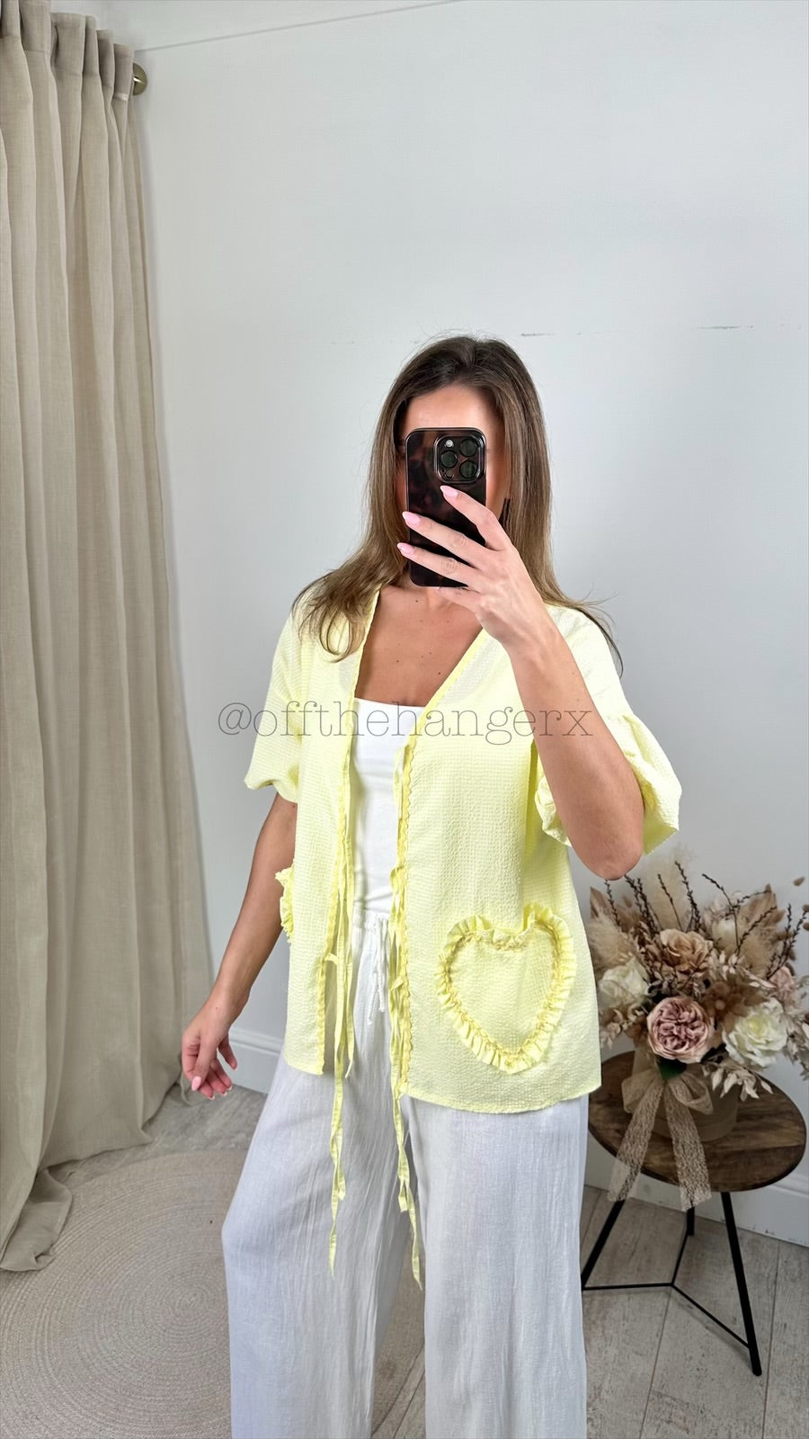 HATTIE GINGHAM TIE FRONT SHIRT