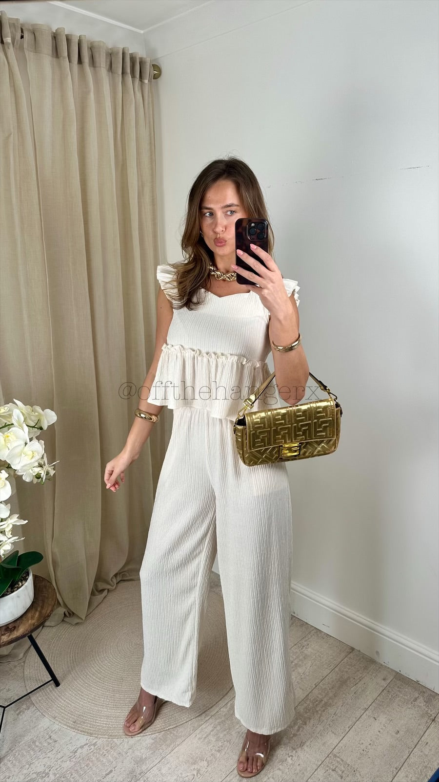 LARISSA PLEATED FRILL SET