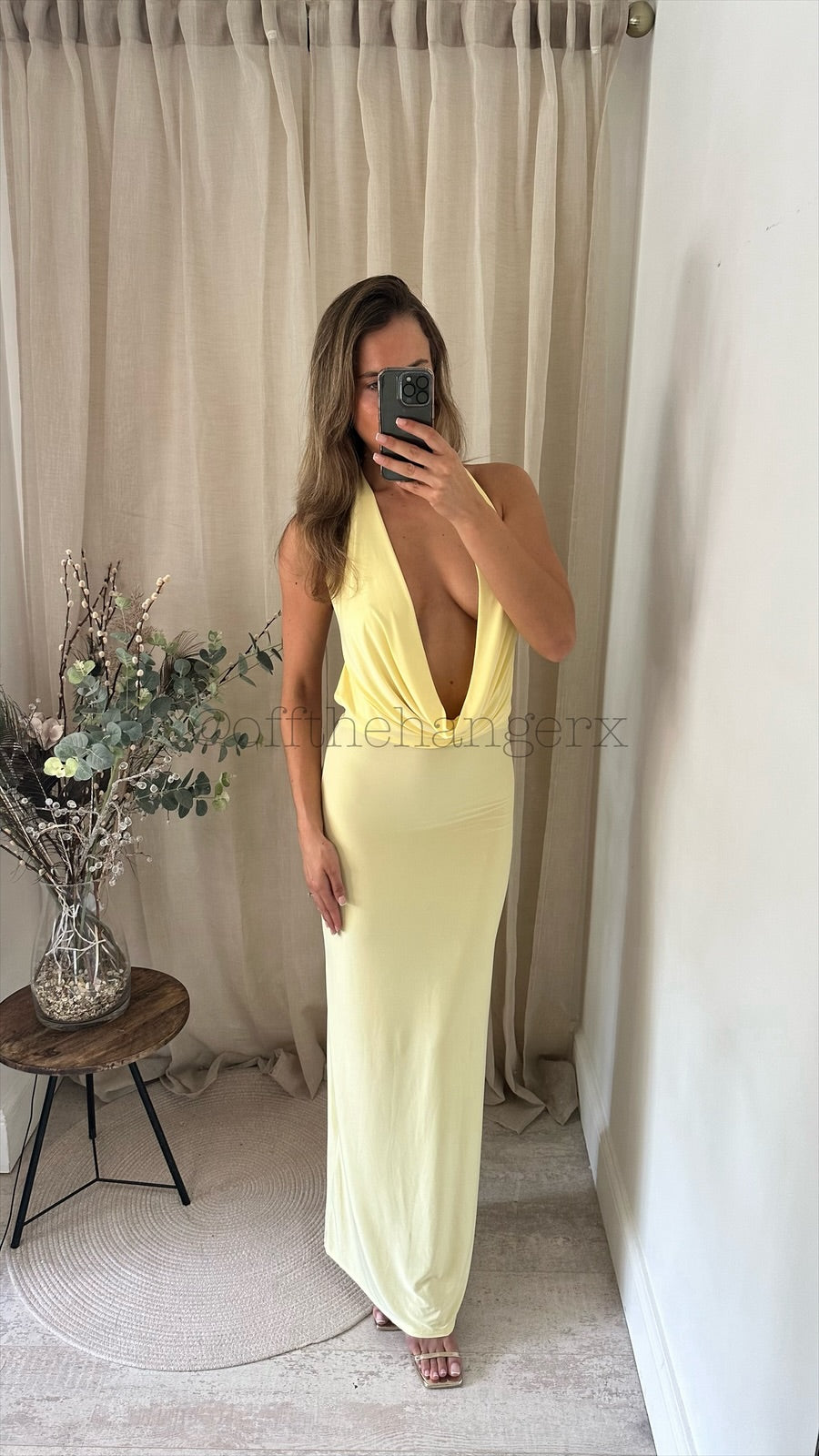 ARIA MAXI DRAPE DRESS