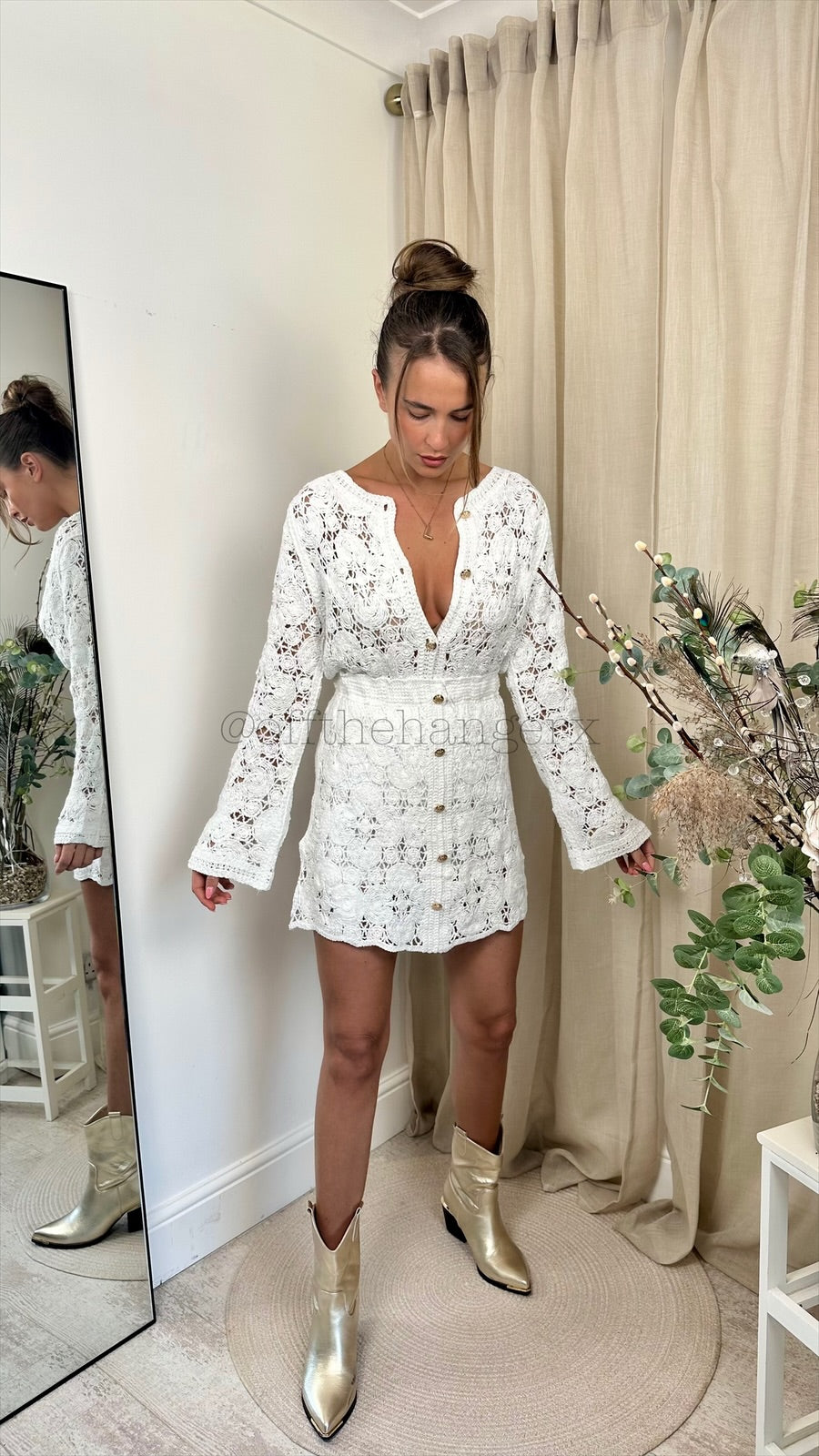 CHANEL CROCHET SKIRT SET