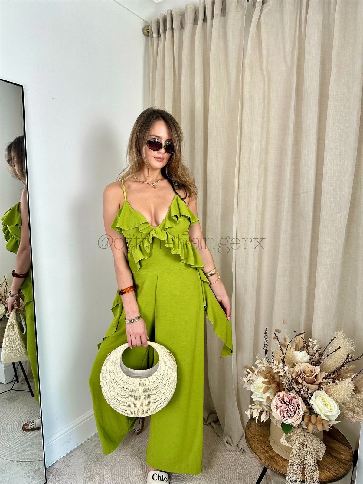ARIA FRILL DETAILED JUMPSUIT