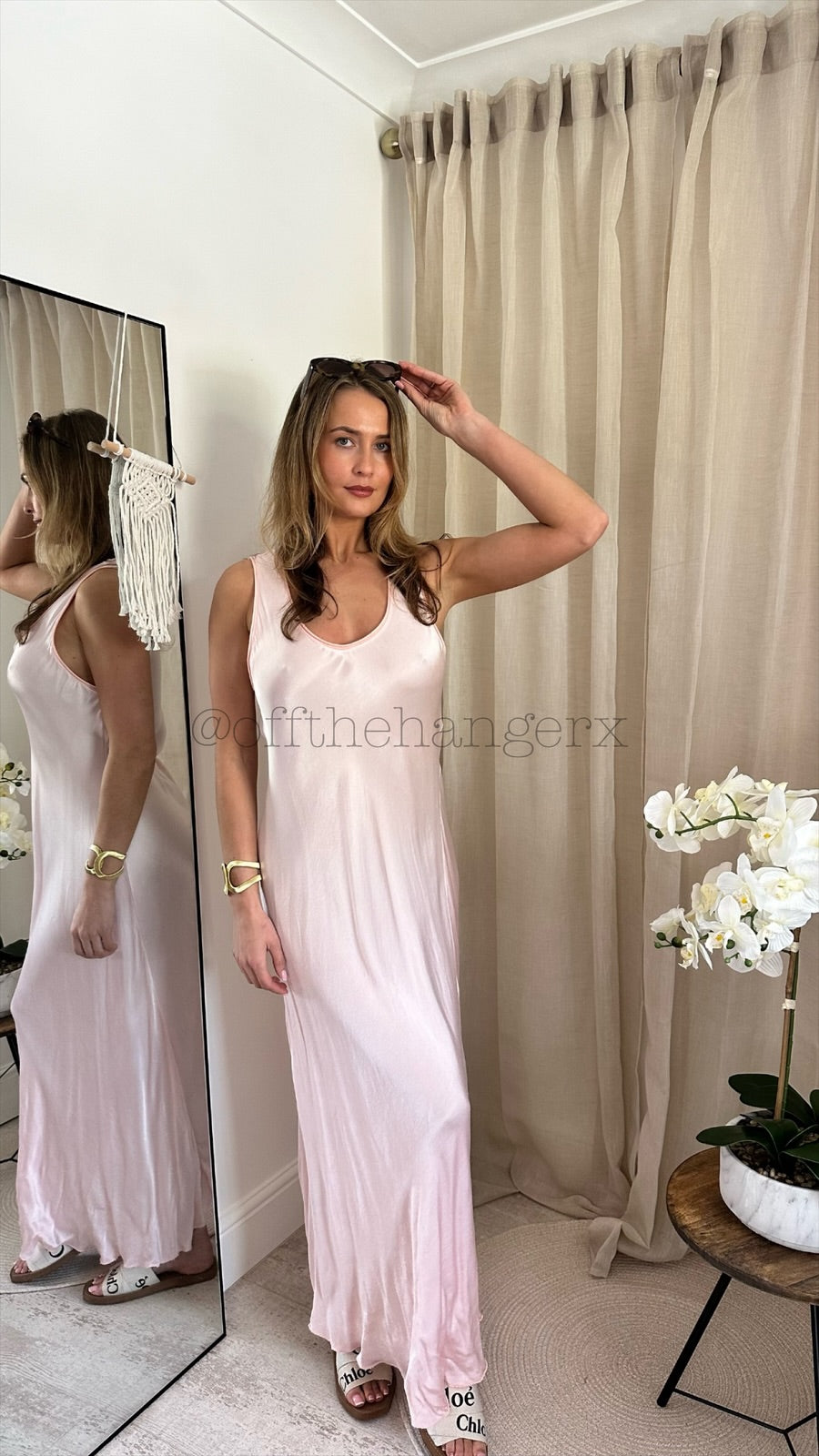 PALOMA SATIN FEEL MAXI DRESS