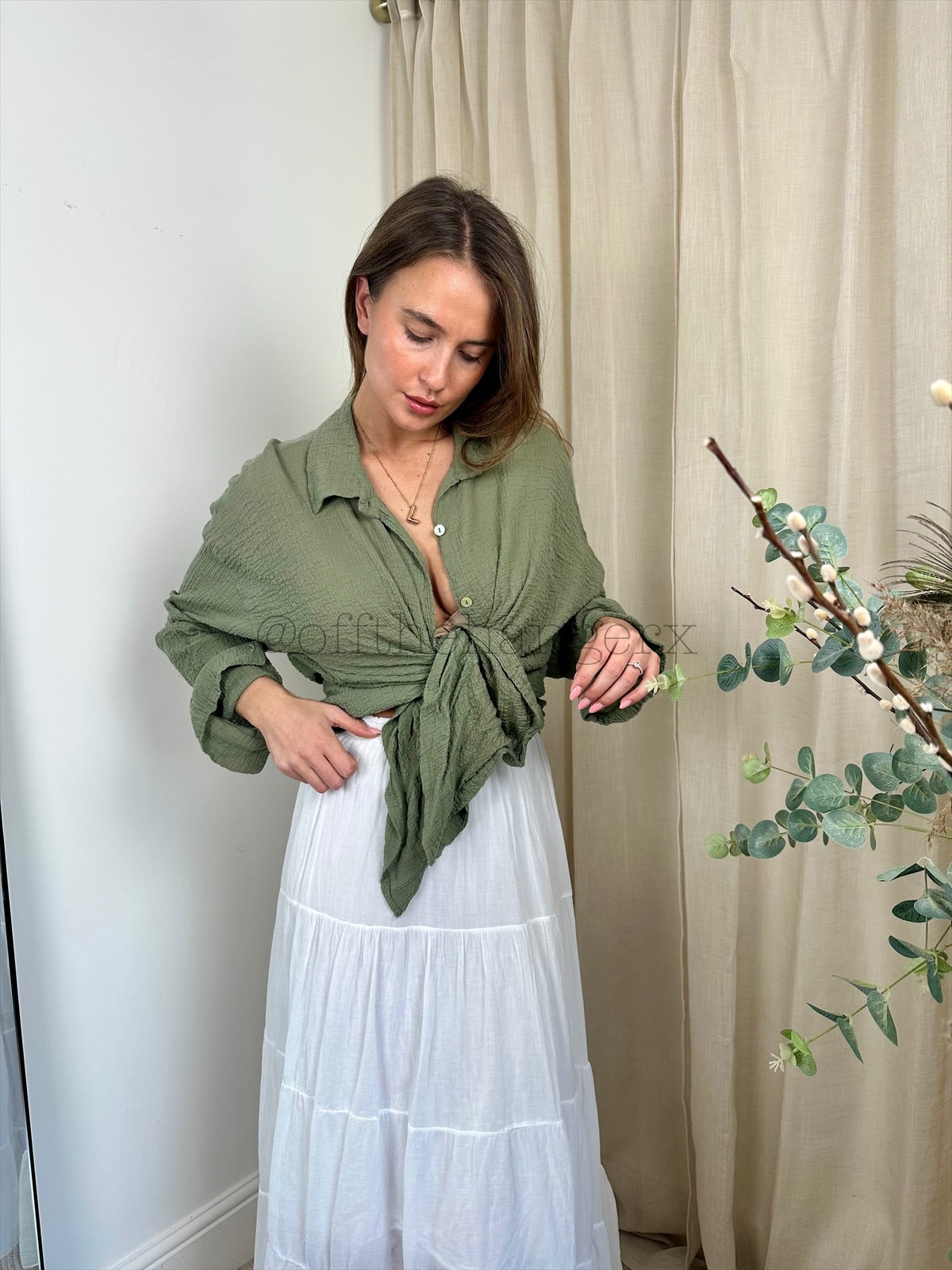 AIDA CHEESECLOTH BASIC SHIRT