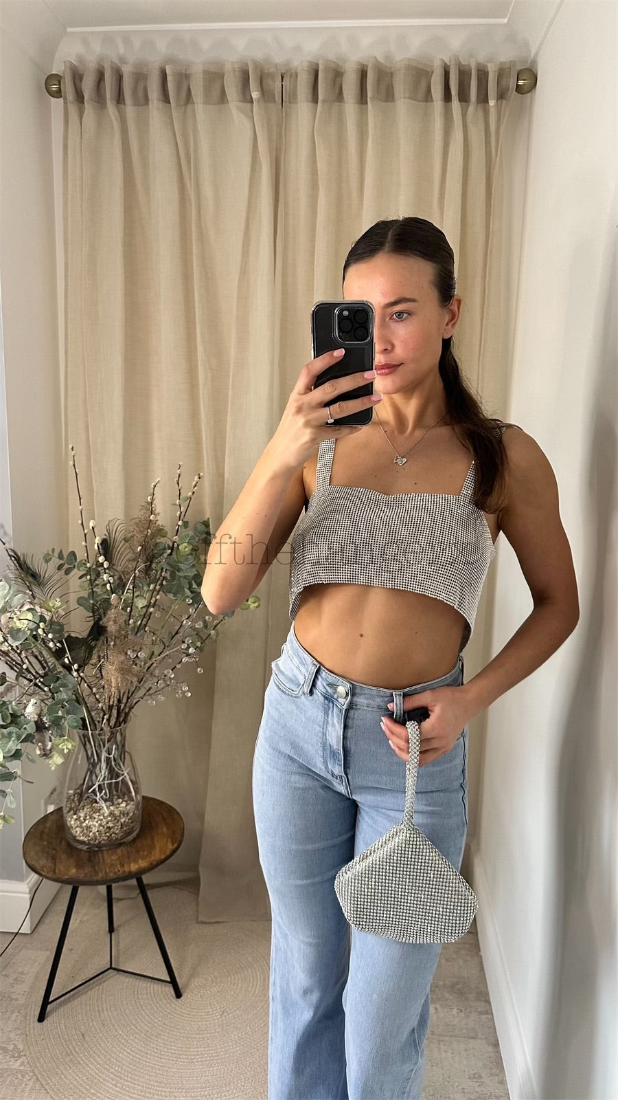 EXCLUSIVE RHINESTONE TOP