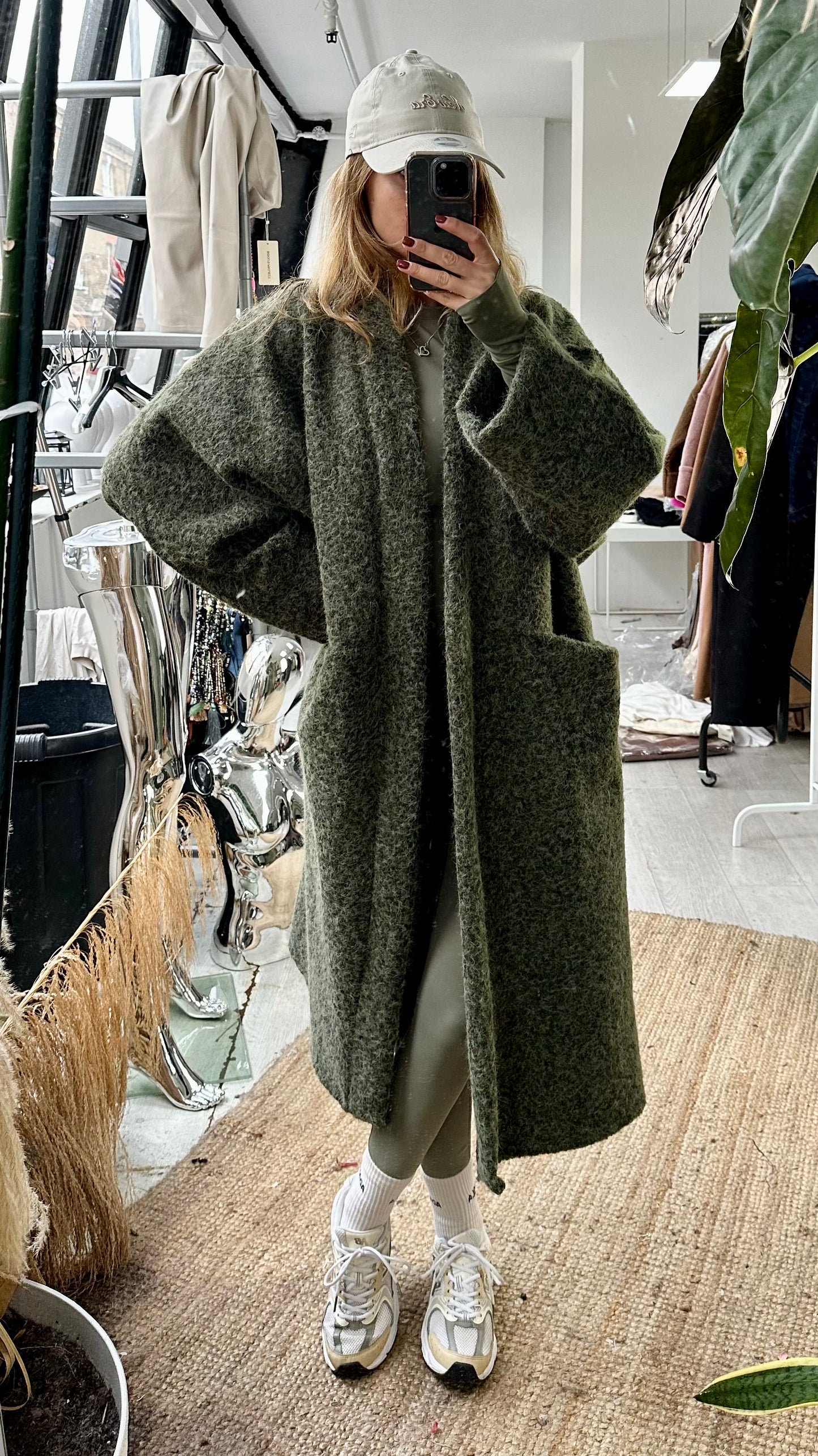 HAZEL WOOL FEEL OVERSIZED COAT