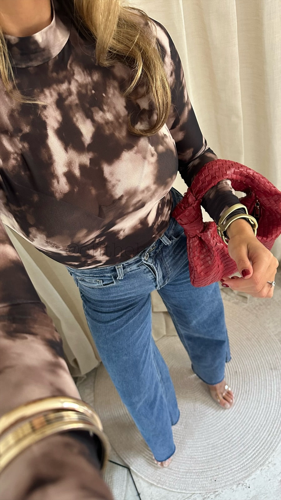 HEIDI MESH HIGH NECK TOP