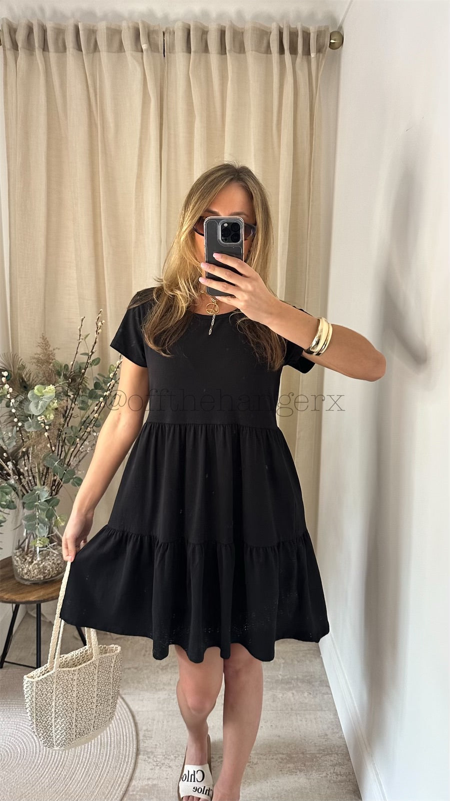 TREYA COTTON TIERED DRESS