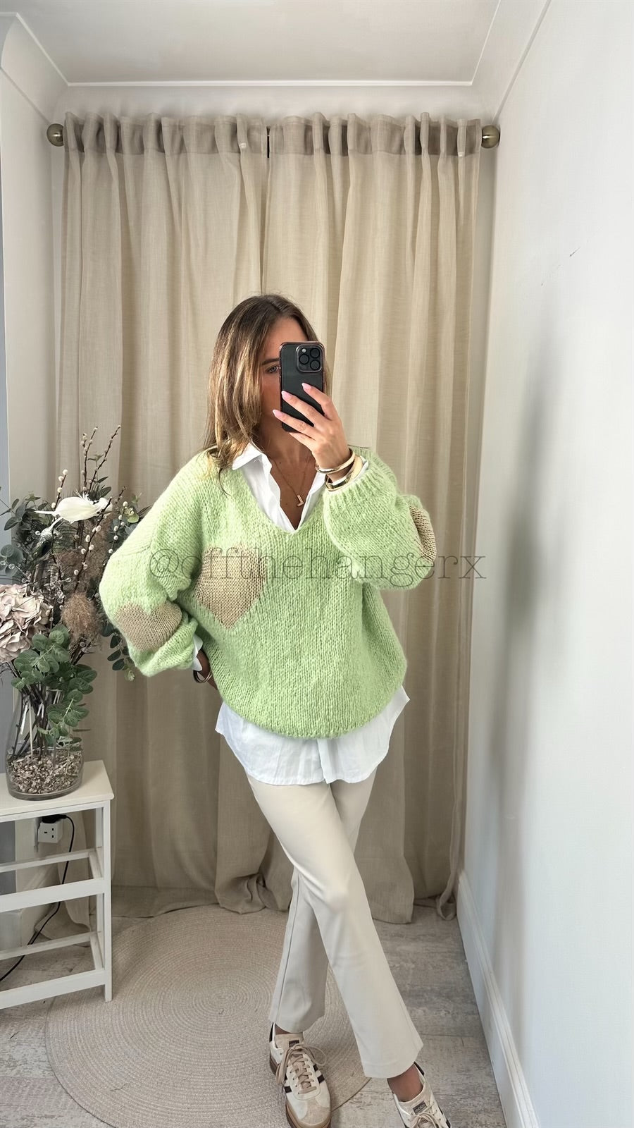 LAYLA METALLIC HEART JUMPER