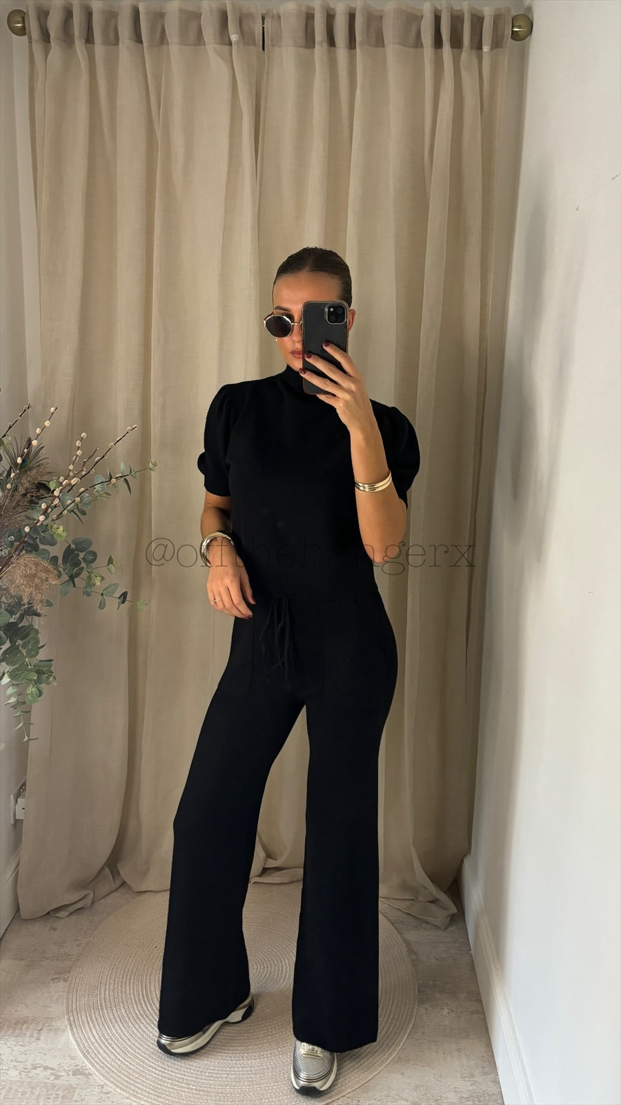 CLANCY PUFF SHOULDER KNITTED SET