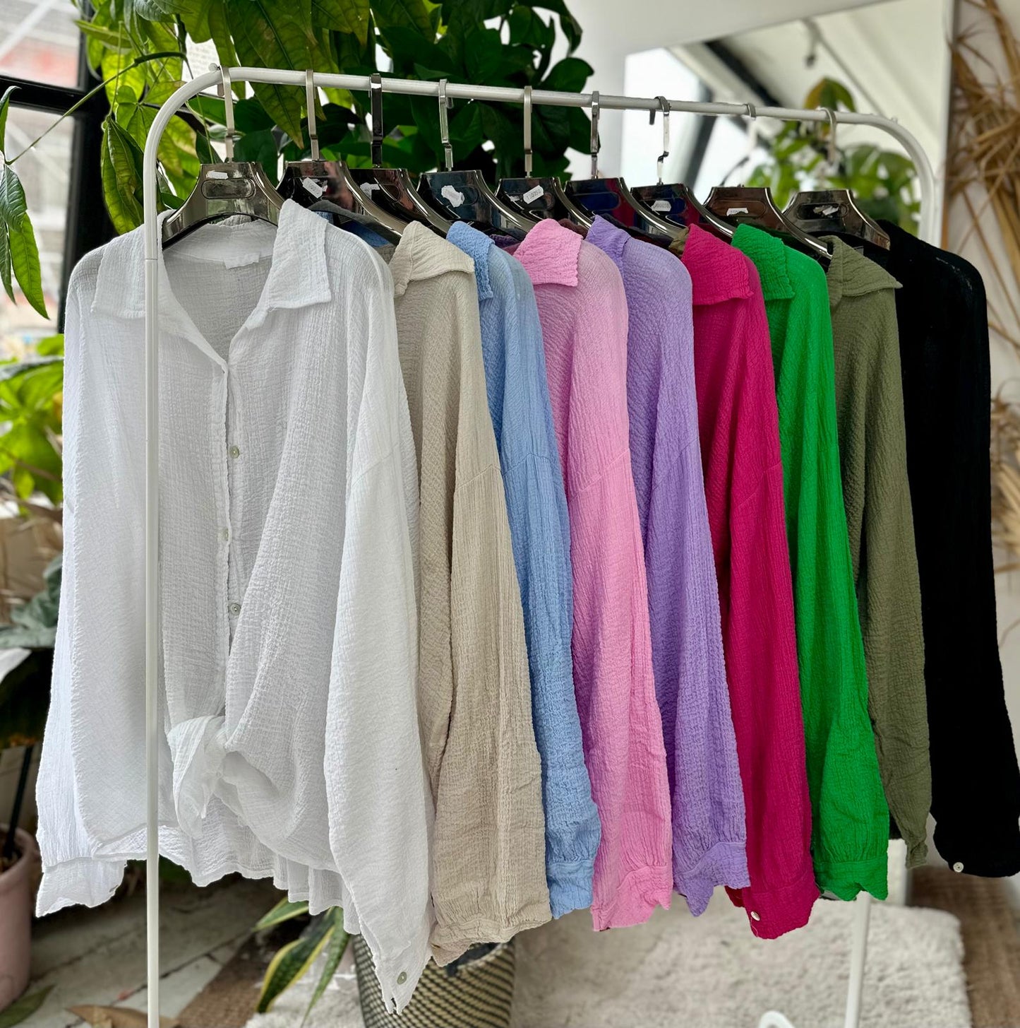 AIDA CHEESECLOTH BASIC SHIRT