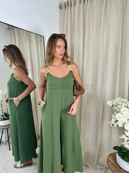 SOPHIE BUCKLE WIDE LEG JUMPSUIT