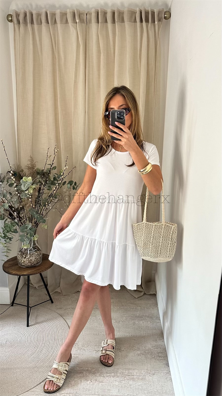 TREYA COTTON TIERED DRESS