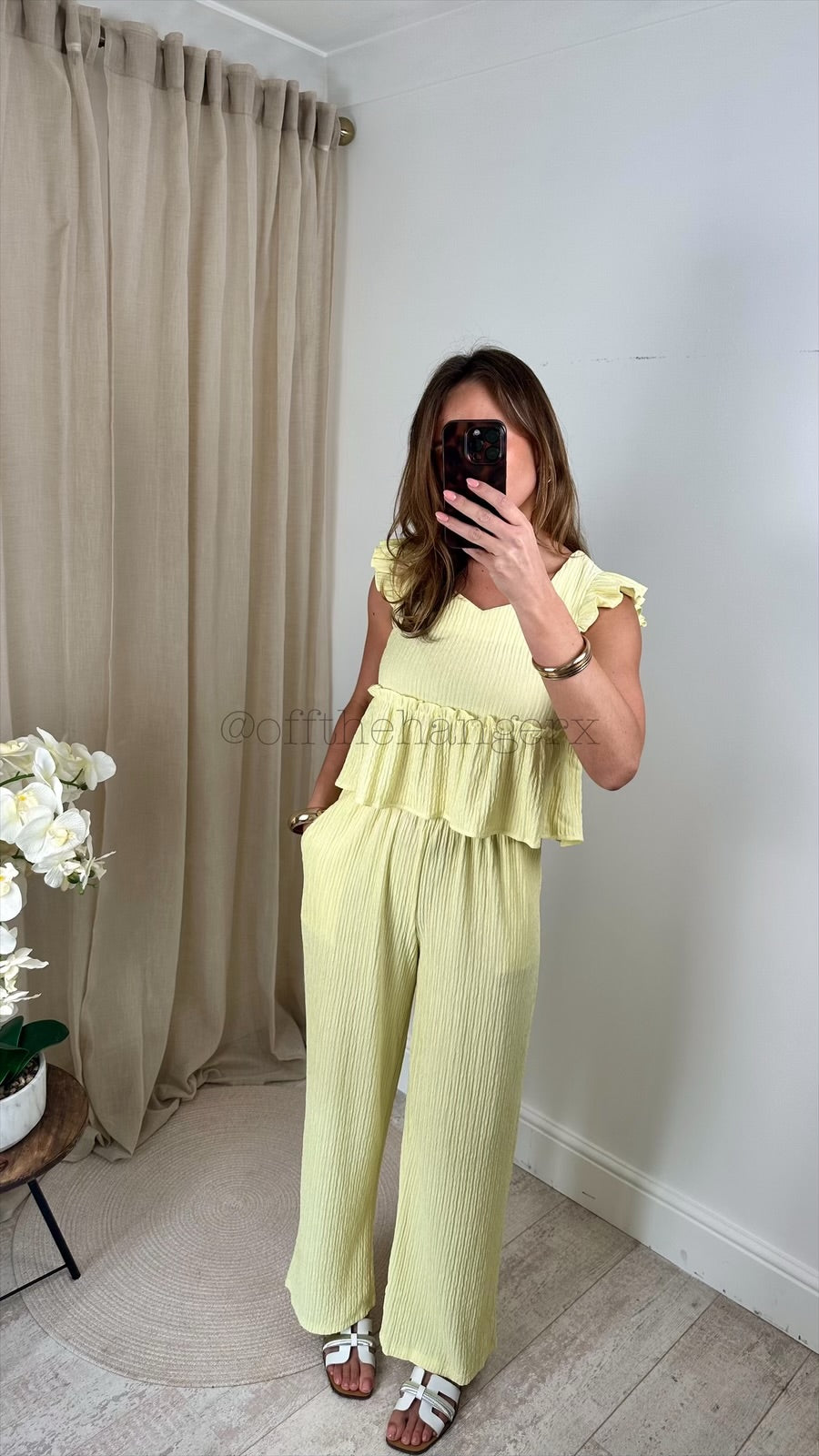 LARISSA PLEATED FRILL SET
